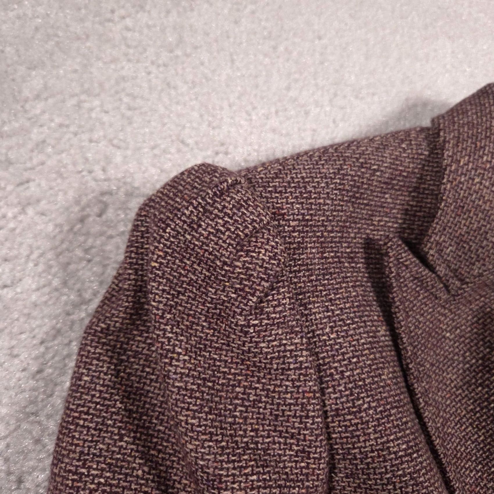 Nine West Nine West Blazer Womens 10 Brown Tweed Two Button Lined Suit Jacket Career Size L / US 10 / IT 46 - 6 Thumbnail