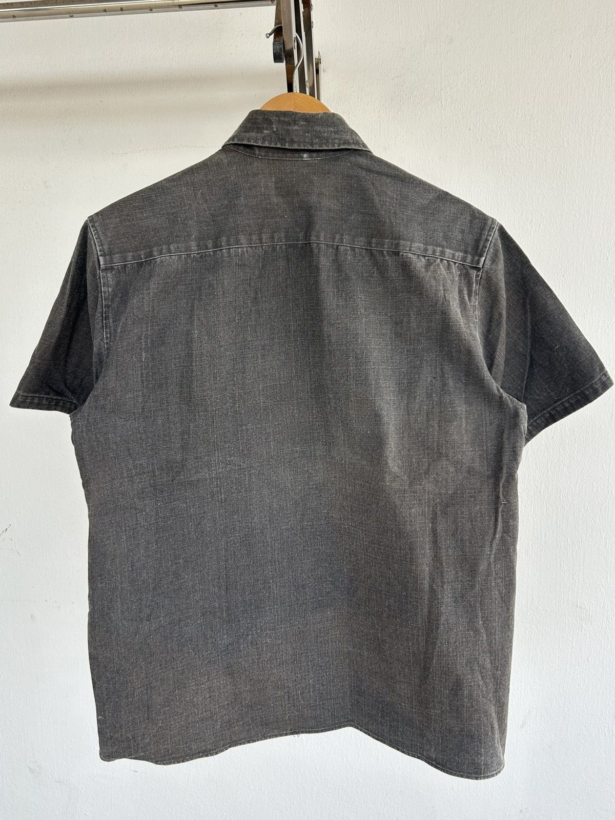 A.P.C. A.P.C ButtonUp Vintage Shirt Short Sleeve Black Size US M / EU 48-50 / 2 - 2 Thumbnail