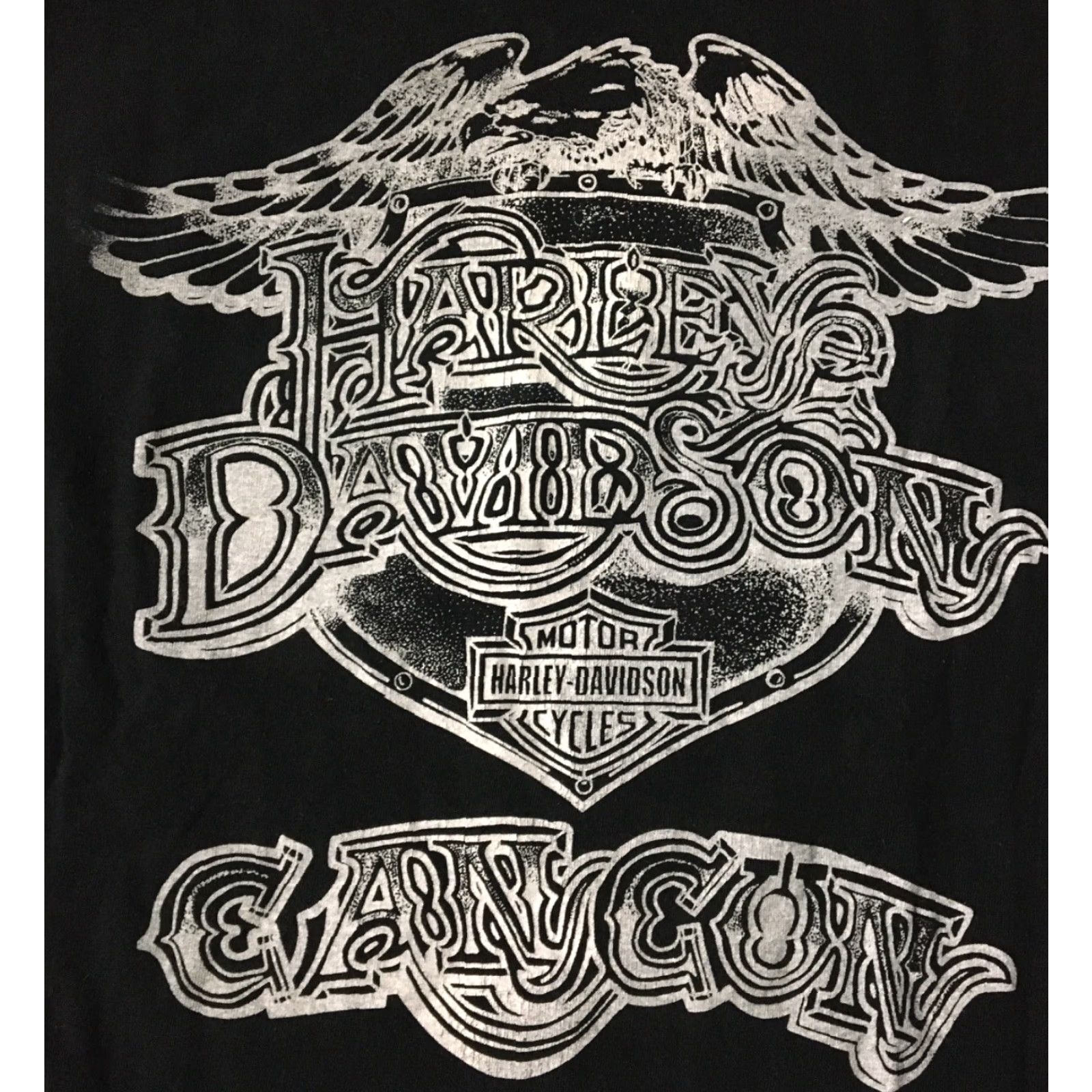 Harley Davidson VINTAGE Harley-Davidson Shirt M Mexico Eagle Harley-Davidson Cancun Black 90s Grunge Biker Punk Graphic Tee Men Shirts Size US M / EU 48-50 / 2 - 3 Thumbnail