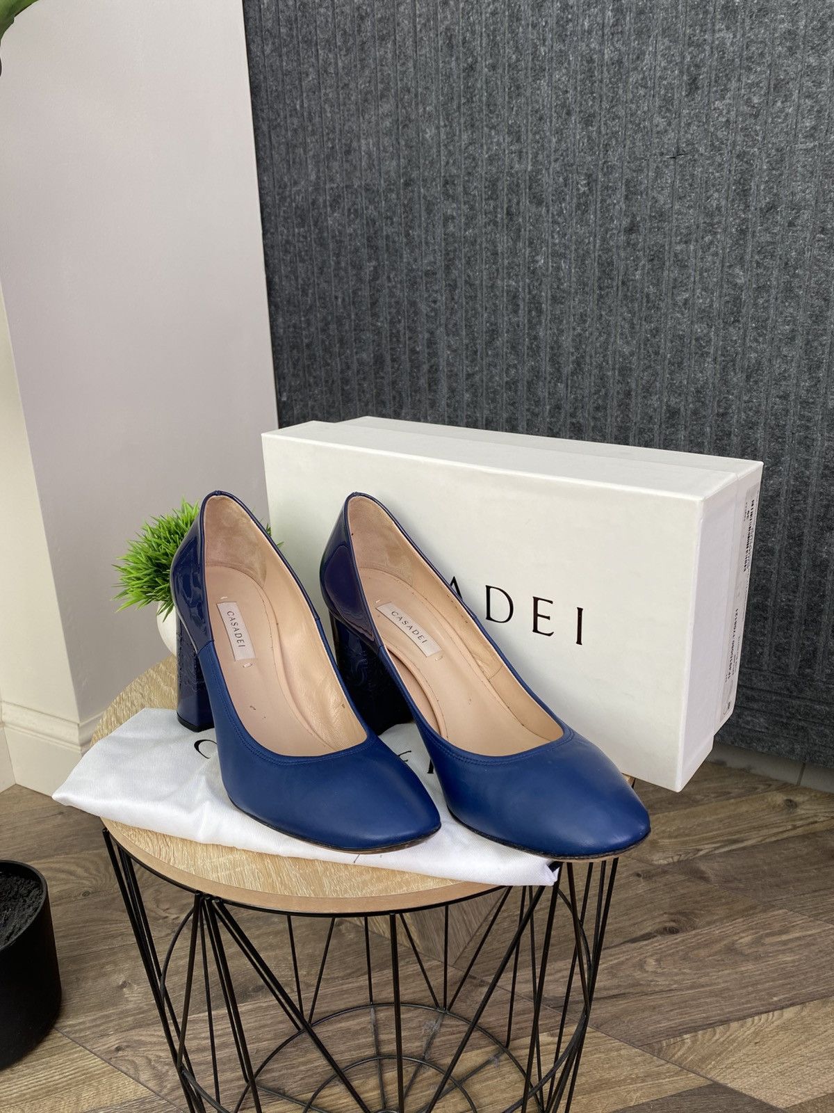 Casadei Casadei Blue Leather Pumps Heels Women’s Size US 9 / IT 39 - 3 Thumbnail