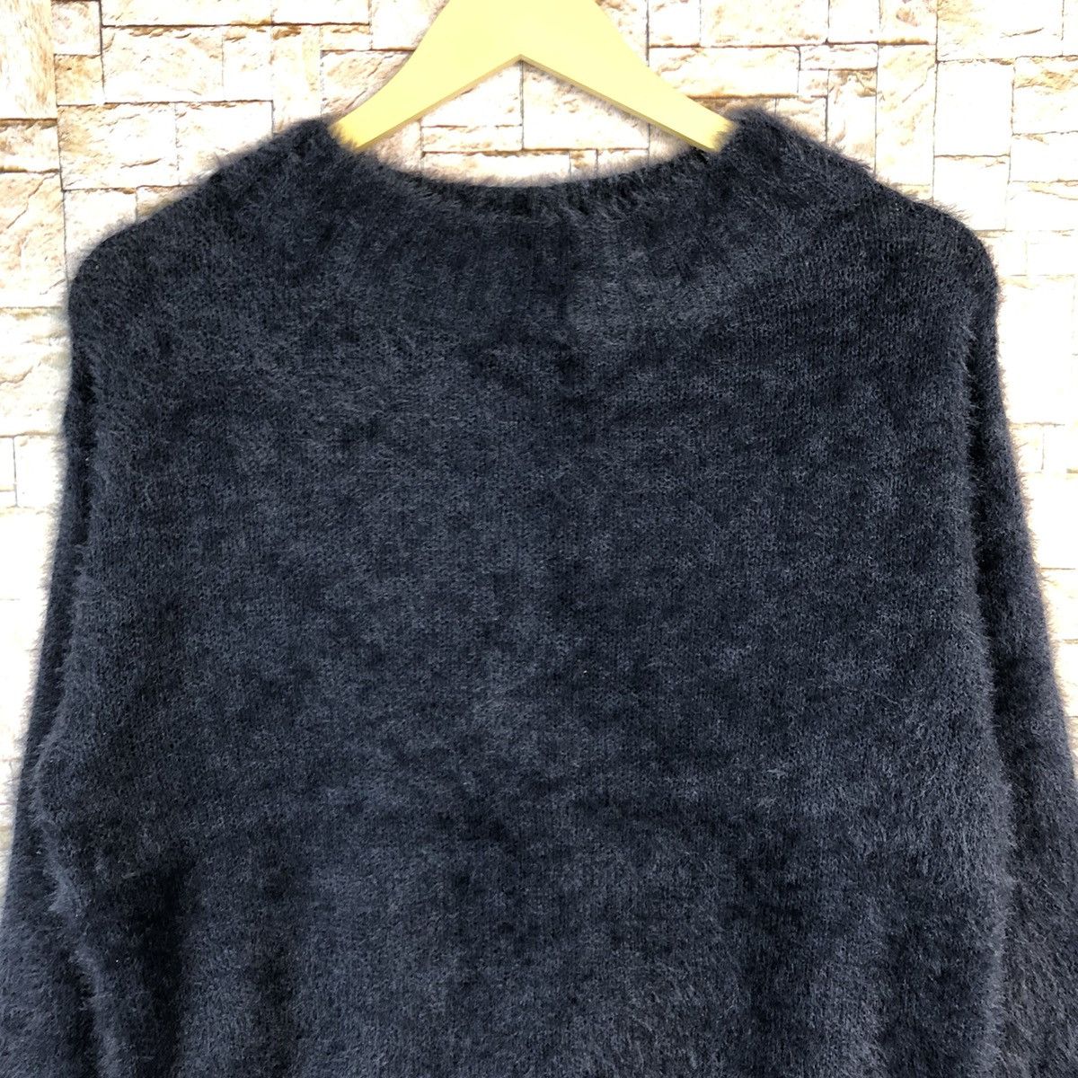 Homespun Knitwear Earth Music& Econology Shag Shaggy Fur Mohair Knitwear #A490 Size S / US 4 / IT 40 - 5 Thumbnail