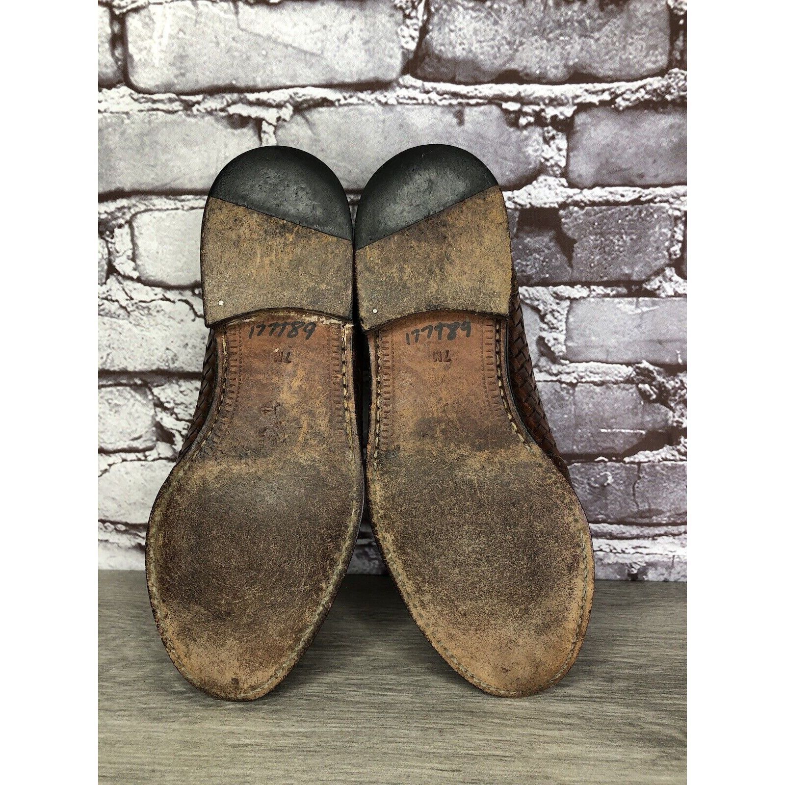Mezlan Mezlan Alicante Brown Weave Leather Kiltie Tassel Dress Shoe Size US 7 / EU 40 - 16 Thumbnail