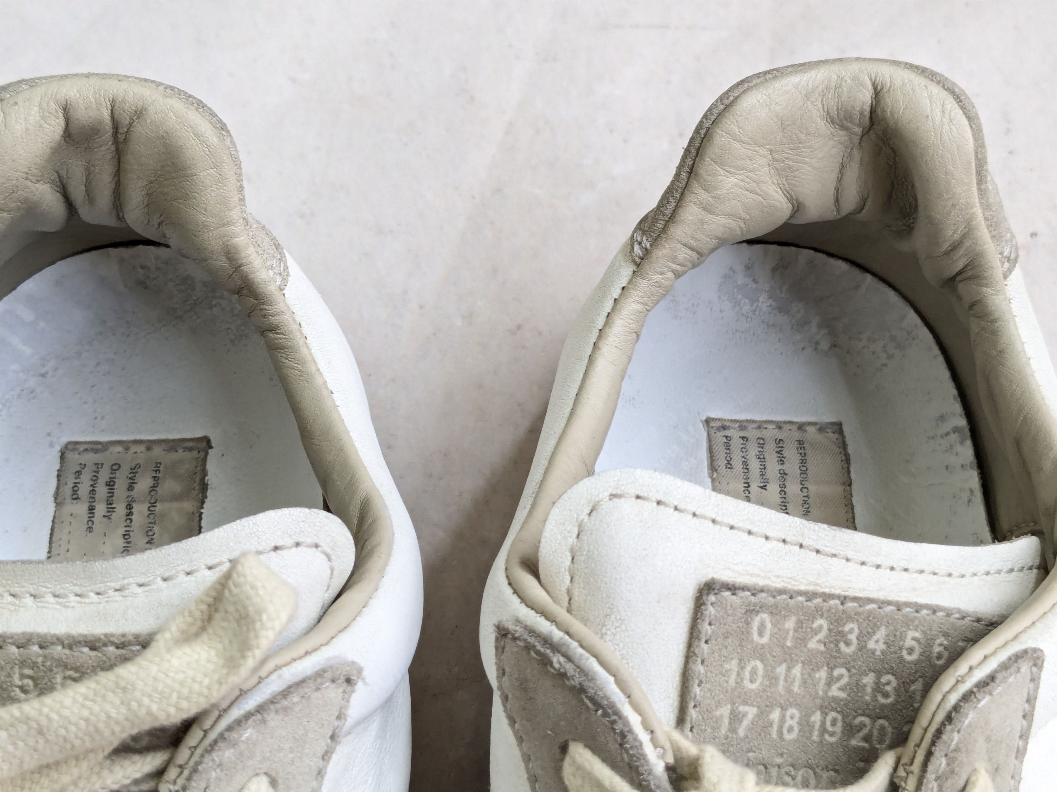 Maison Margiela Maison Margiela GAT Replica White Gray 7 40 Low Suede Size US 7 / EU 40 - 9 Thumbnail