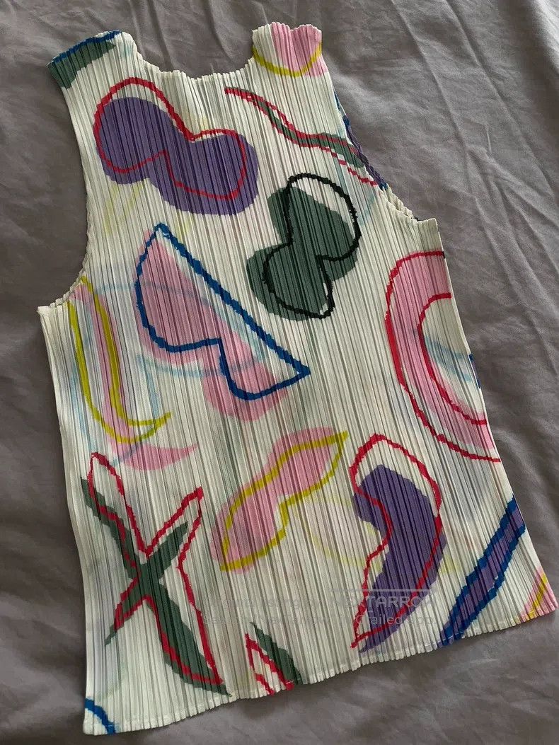 Issey Miyake Issey Miyake White Tank Top Size L / US 10 / IT 46 - 3 Thumbnail