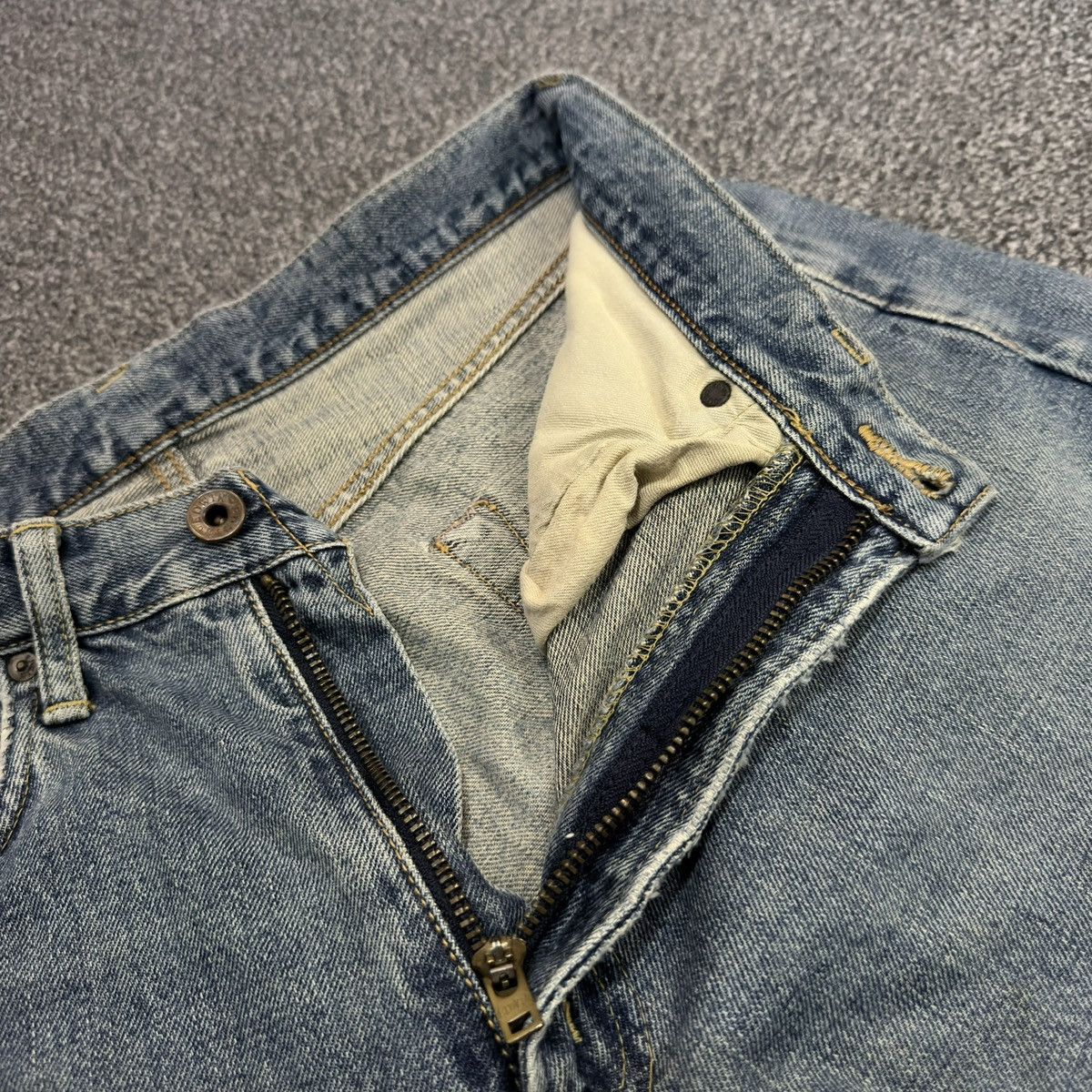 Edwin 🇯🇵 Japanese Vintage 90s Edwin 505 Selvedge Stone Wash Denim Size US 32 / EU 48 - 14 Thumbnail