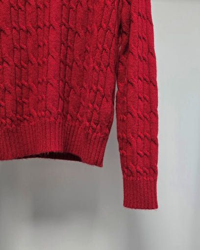 Tom Ford o1sm1stk0725 Crewneck Knit Sweater in Dark Cherry Size US L / EU 52-54 / 3 - 3 Thumbnail