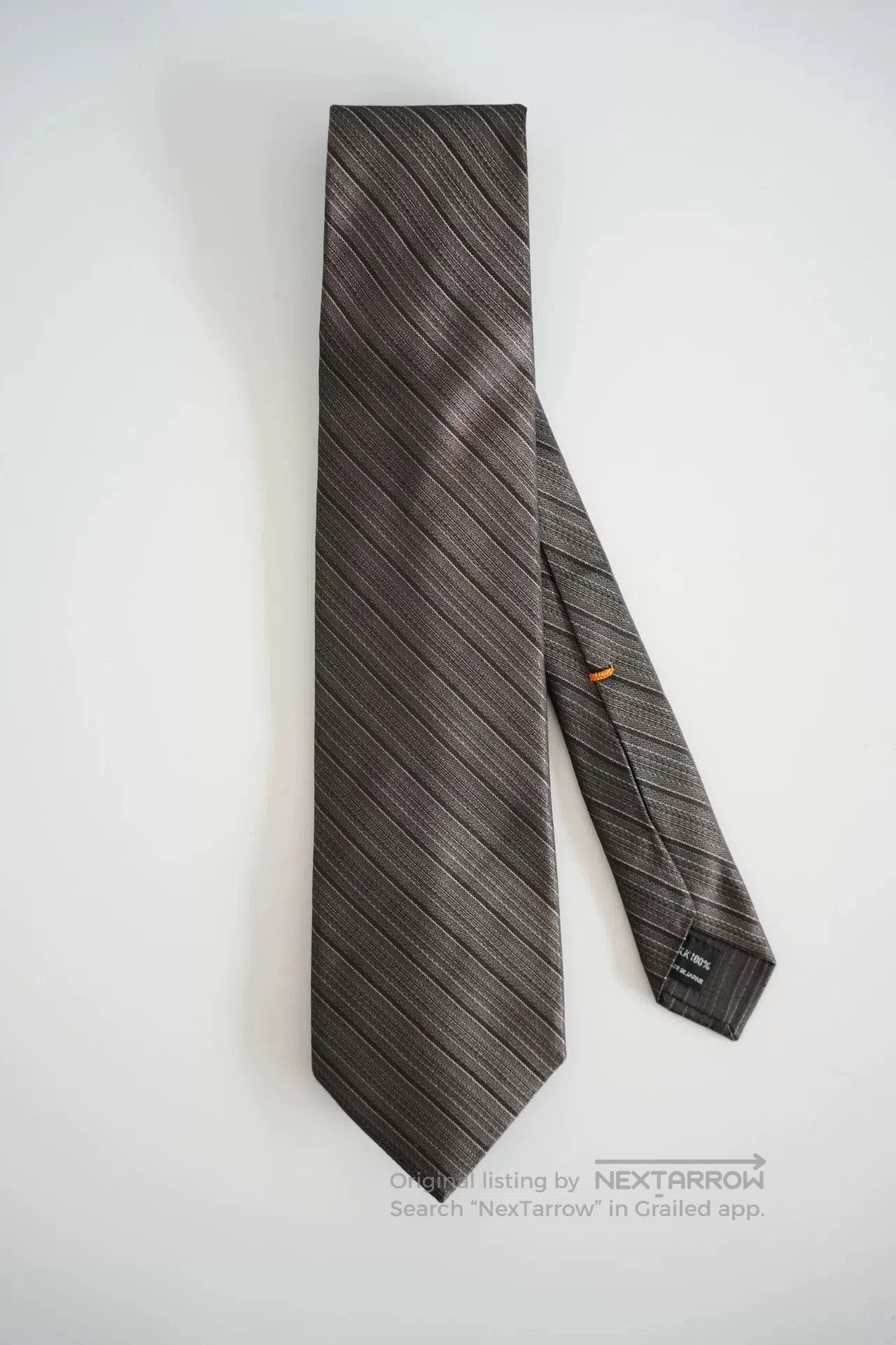 Yohji Yamamoto yohji yamamoto silk tie with diagonal stripes. Size ONE SIZE - 1 Thumbnail