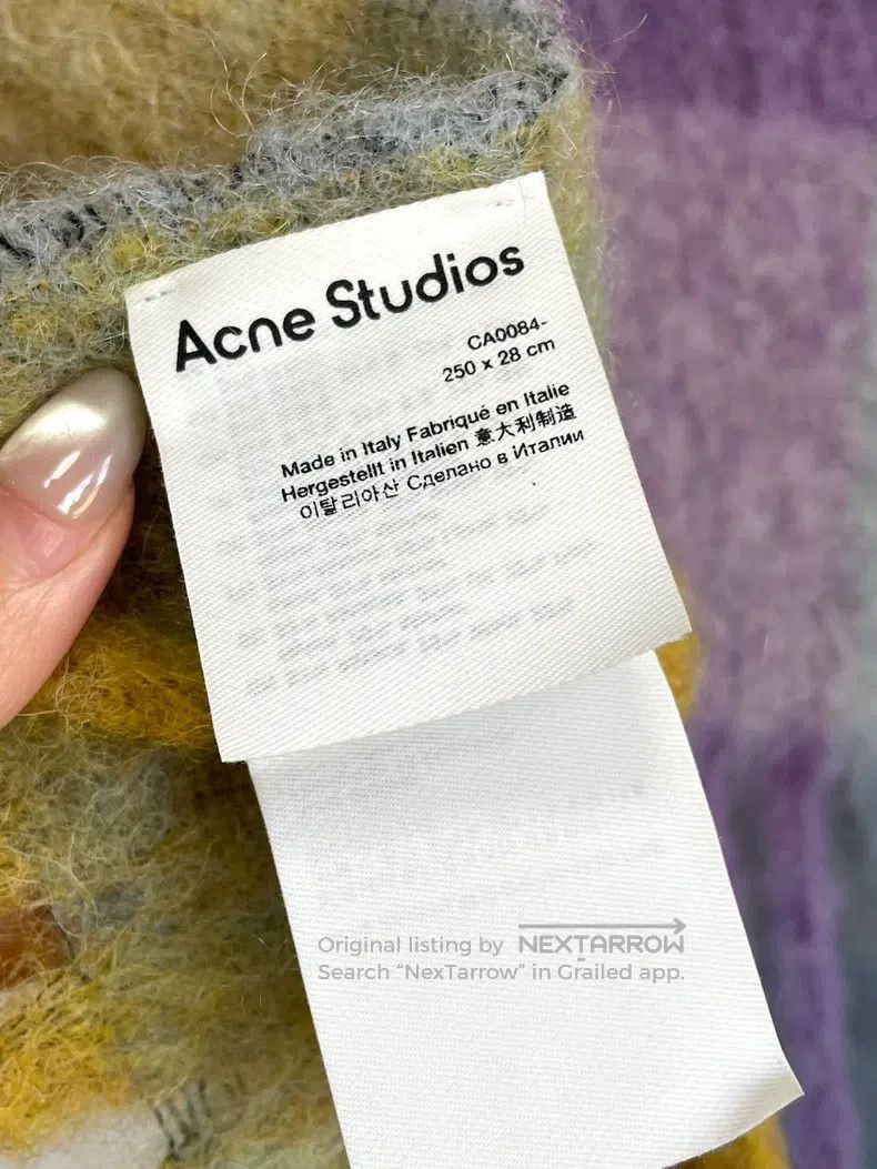 Acne Studios Acne Studios Mohair Scarf with Fringe Size ONE SIZE - 3 Thumbnail