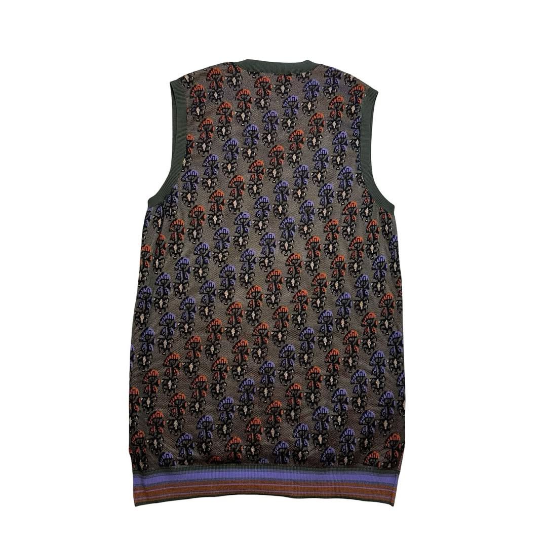 Wales Bonner AW19 Jacquard Mushroom Sweater Vest Size US L / EU 52-54 / 3 - 3 Thumbnail