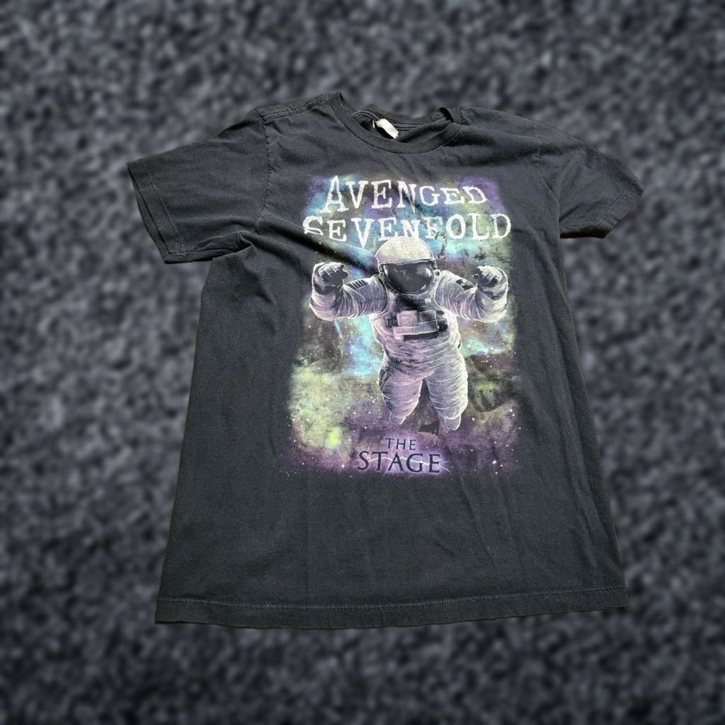 Vintage VINTAGE Unbranded T-Shirt Shirt Mens S Black Avenged Sevenfold The Stage Band Tee 90s Concert Theme Mens Size US S / EU 44-46 / 1 - 1 Thumbnail