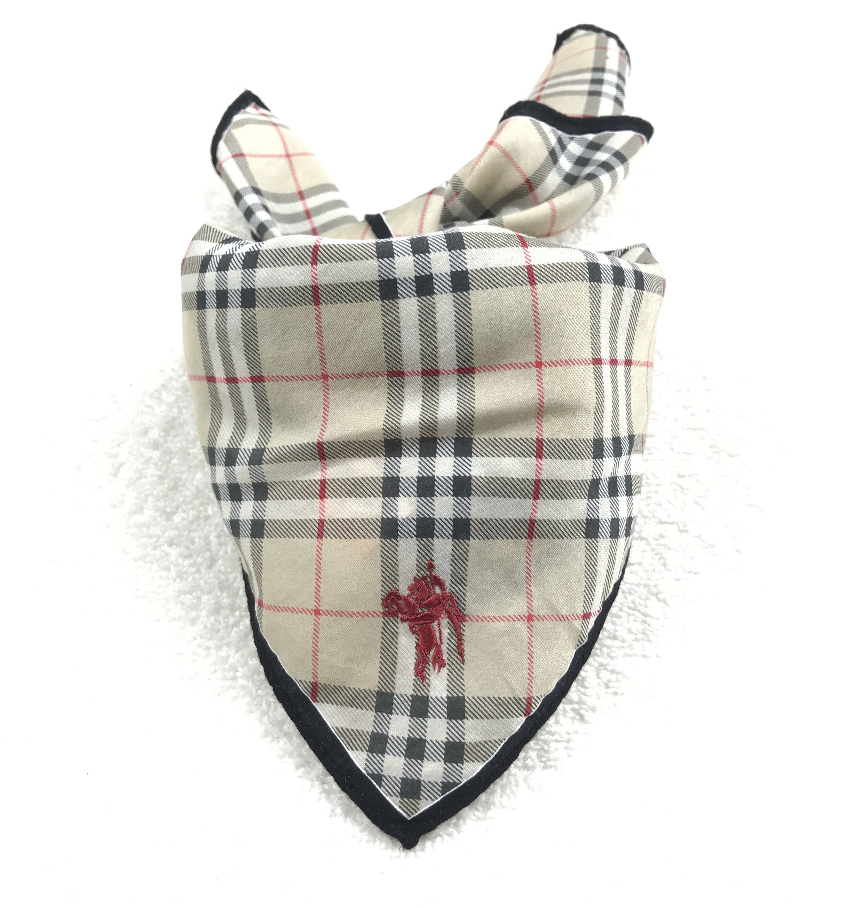 Burberry × Vintage Vintage Burberry Nova Check Bandana Neckerchief Handkerchief Size ONE SIZE - 4 Thumbnail