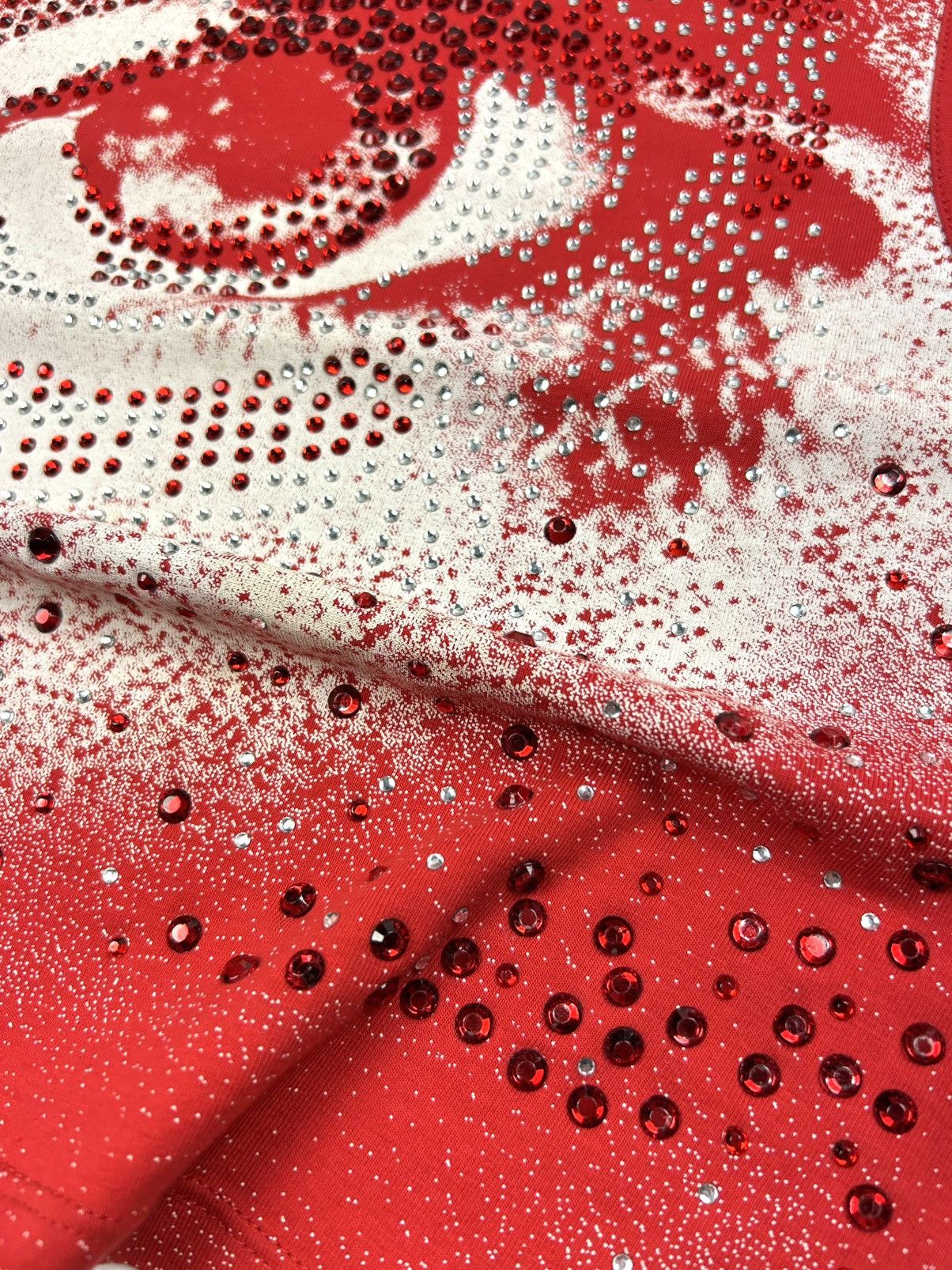 Jaded London JADED LONDON Y2K RETINA RED DIAMANTE EYE TANK TOP T-SHIRT Size S / US 4 / IT 40 - 6 Thumbnail