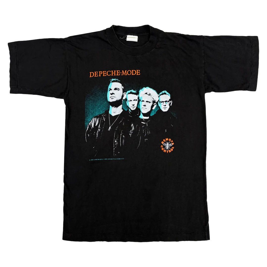 Band Tees Depeche Mode 1991 91 90s Vintage Remote Control Band T-Shirt Size US M / EU 48-50 / 2 - 1 Thumbnail