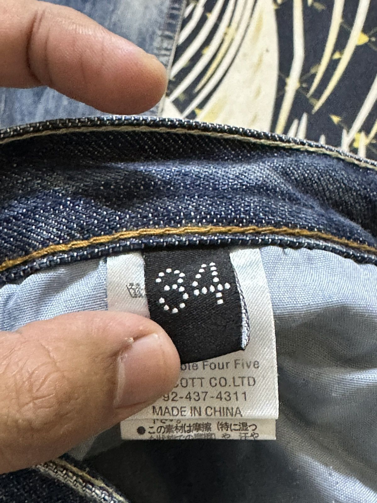 5351 POUR LES HOMMES Vintage 5445 Flare Bootcut Whiskers Grunge Denim Size US 34 / EU 50 - 9 Thumbnail