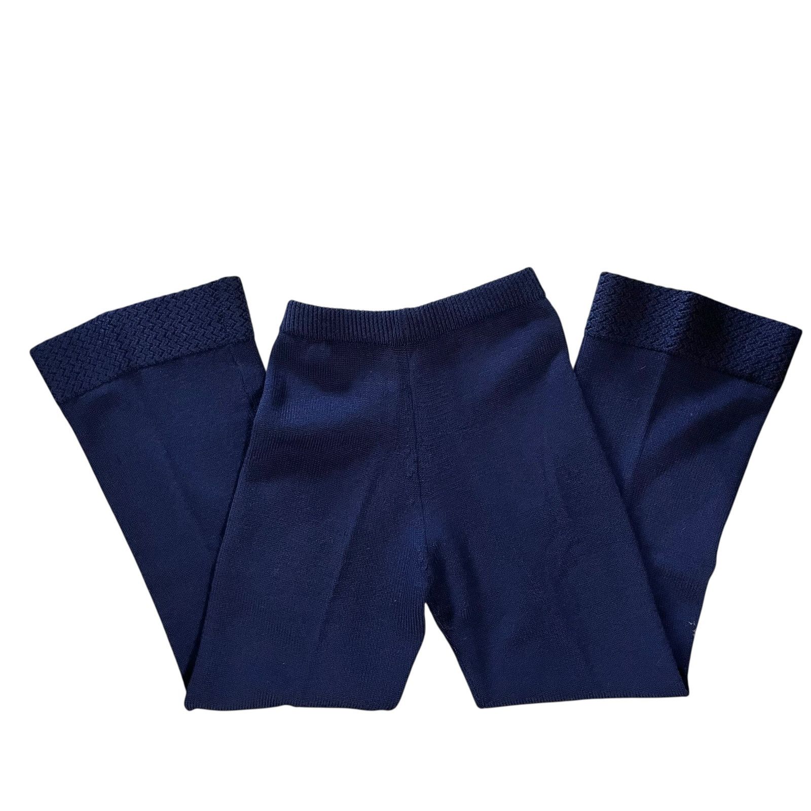 Vintage Vintage Glenmore Navy Blue Wool Knit Sweater Top Pants Set Size S / US 4 / IT 40 - 8 Thumbnail