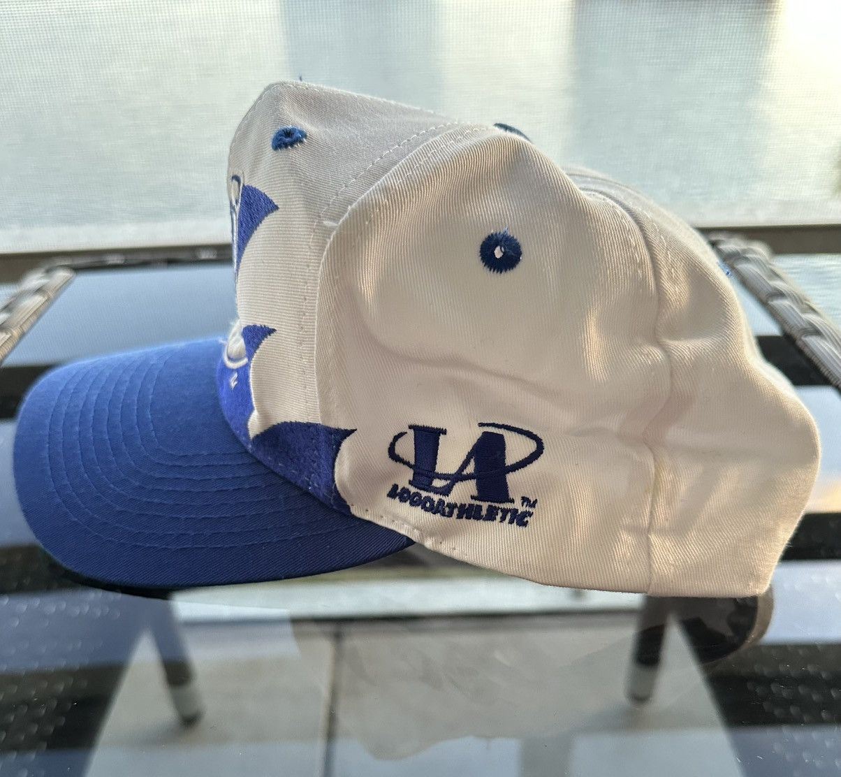 Logo Athletic × NFL × Vintage Vintage 90s Logoathletic Indianapolis Colts Sharktooth Hat Size ONE SIZE - 3 Thumbnail