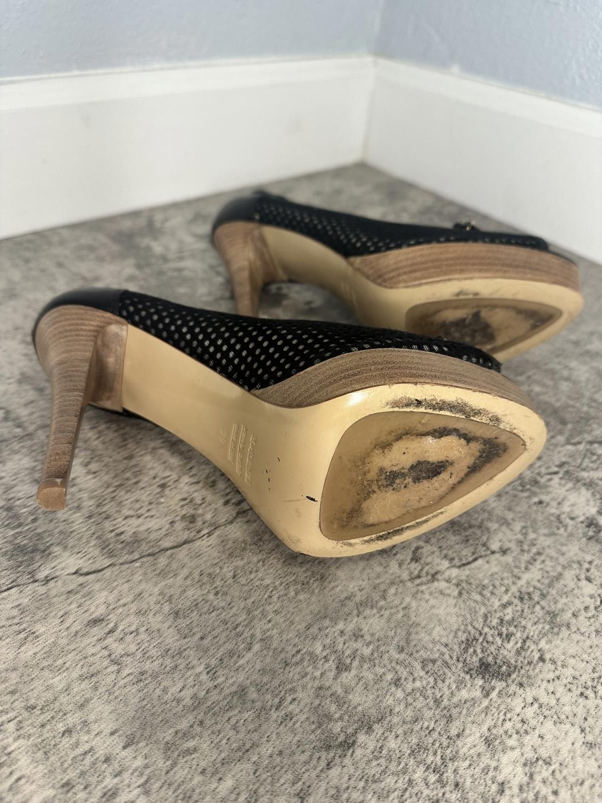 Designer R & Renzi Peep Toe Heels Size US 8.5 / IT 38.5 - 3 Thumbnail