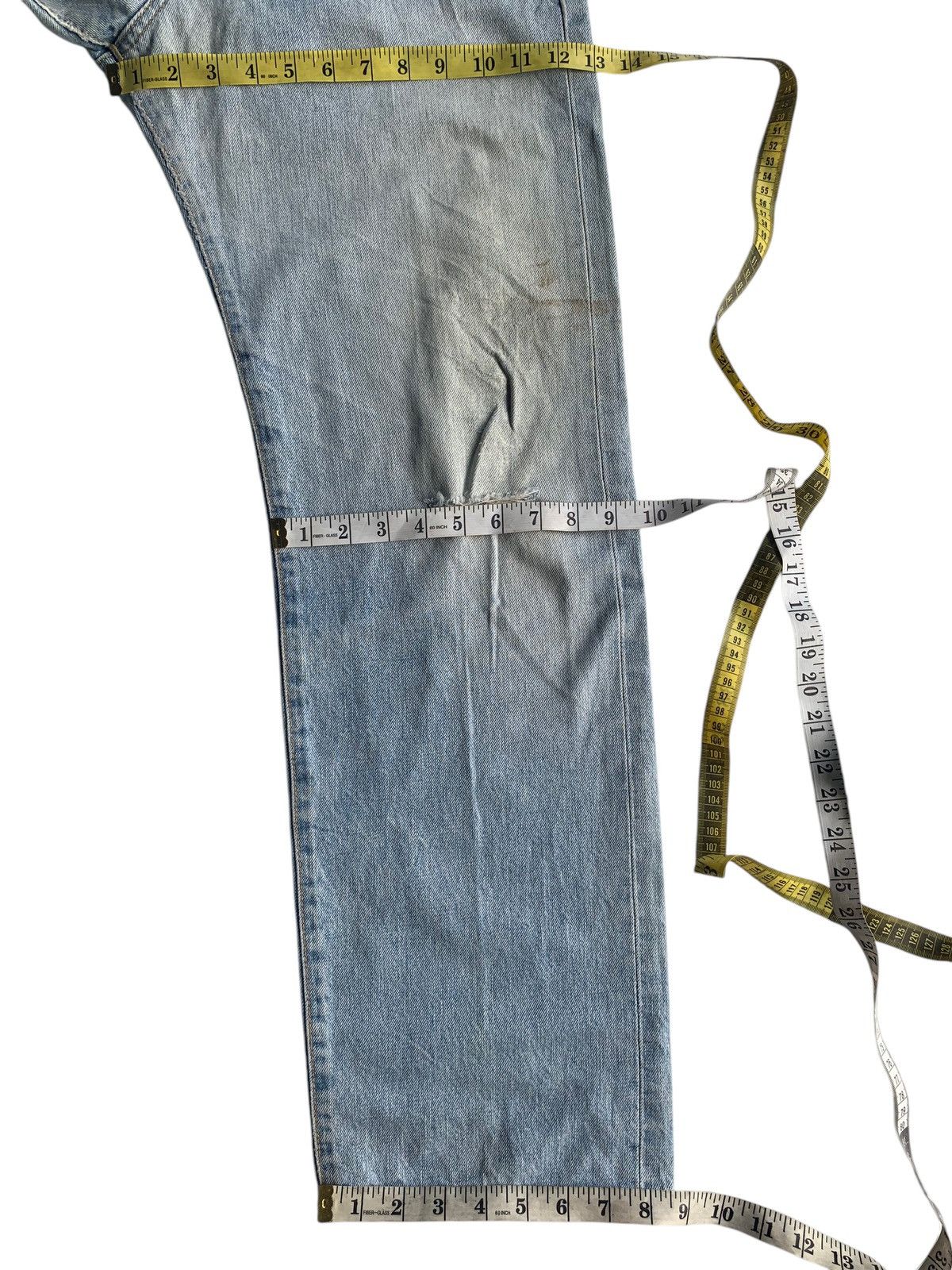 Edwin × Kapital × Vintage VINTAGE EDWIN 505X SELVEDGE BAGGY FADED DISTRESSED DENIM Size US 31 - 25 Thumbnail