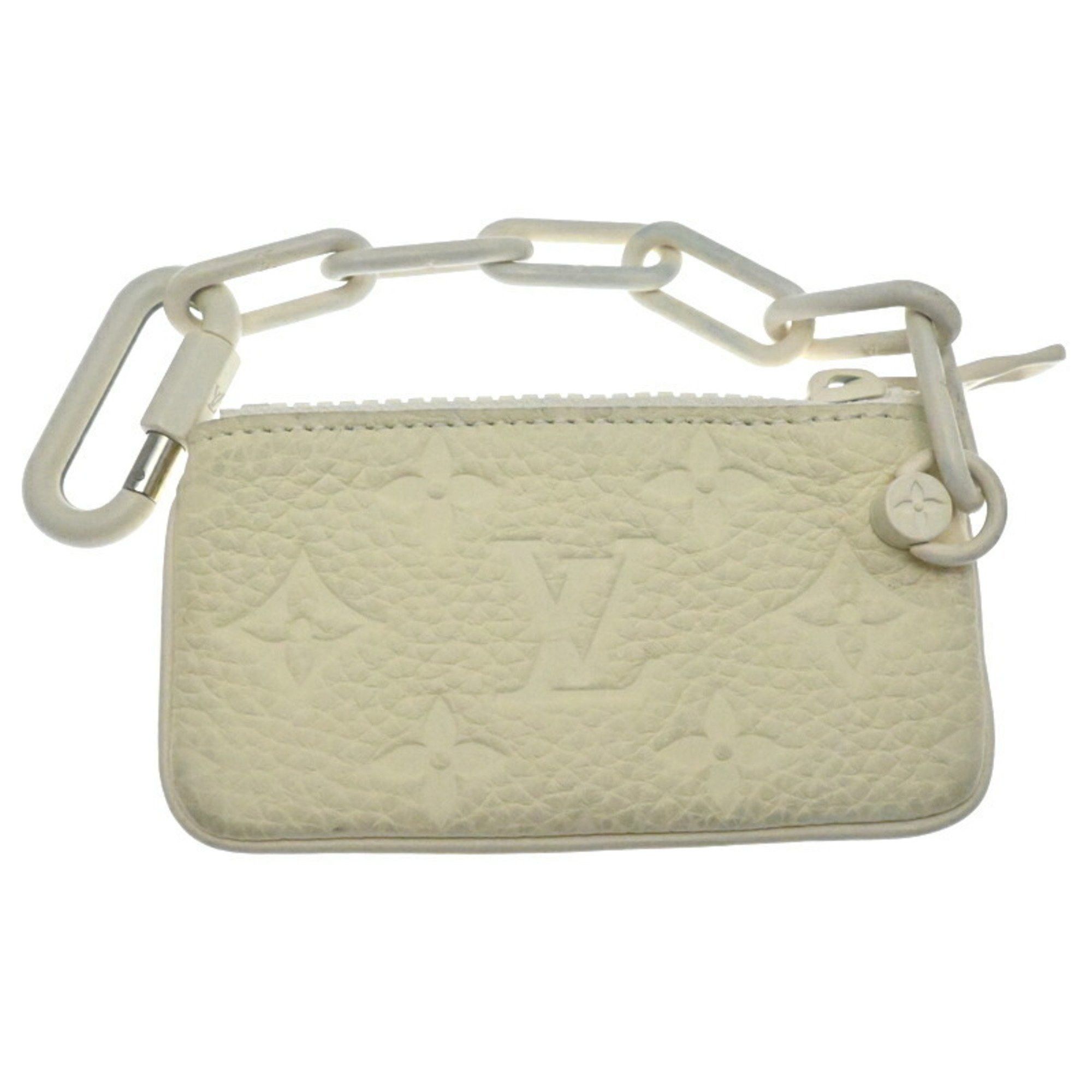 Louis Vuitton Louis Vuitton Pochette Cle 2019 Limited Edition Pouch Men's M67451 Taurillon White Size ONE SIZE - 1 Thumbnail