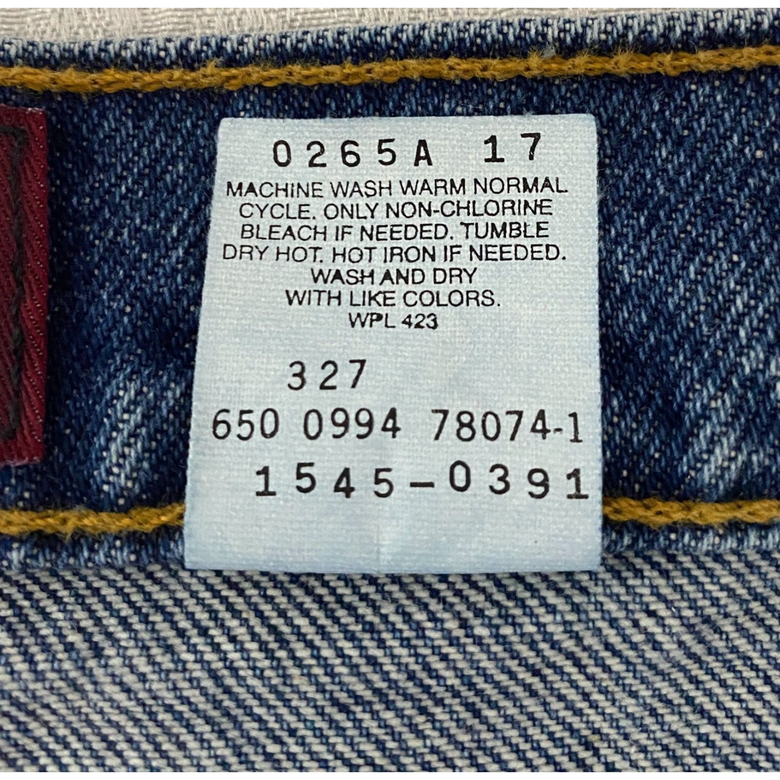 Levi's VINTAGE Levi's Jeans 545 Relaxed Straight 48x32 Blue 5-Pocket USA Denim 100% Cotton Mens Baggy Brown Tab 90s Size US 32 / EU 48 - 7 Thumbnail