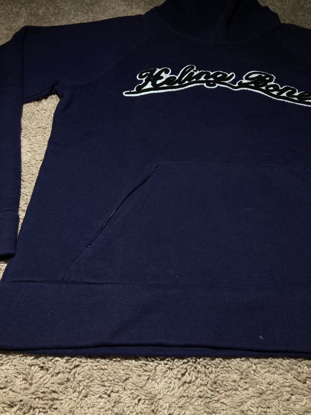 Ryuichiro Shimazaki 2000 Ryuichiro Shimazaki Healing Bone Varsity Hoodie Navy Size US M / EU 48-50 / 2 - 3 Thumbnail