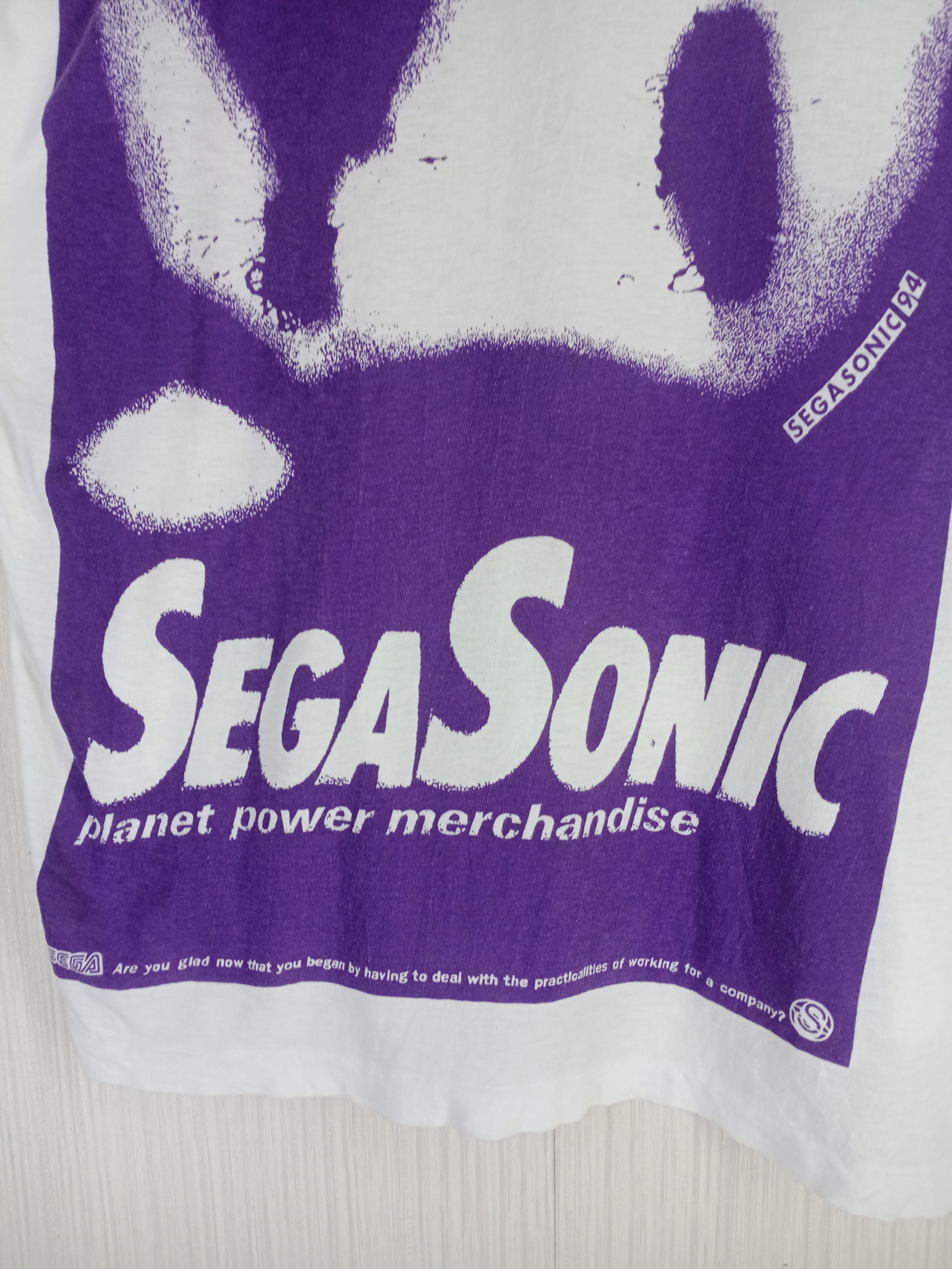 Nintendo × Vintage Rare Vintage 1994 Sega Sonic Overprint Tshirt Size US M / EU 48-50 / 2 - 3 Thumbnail