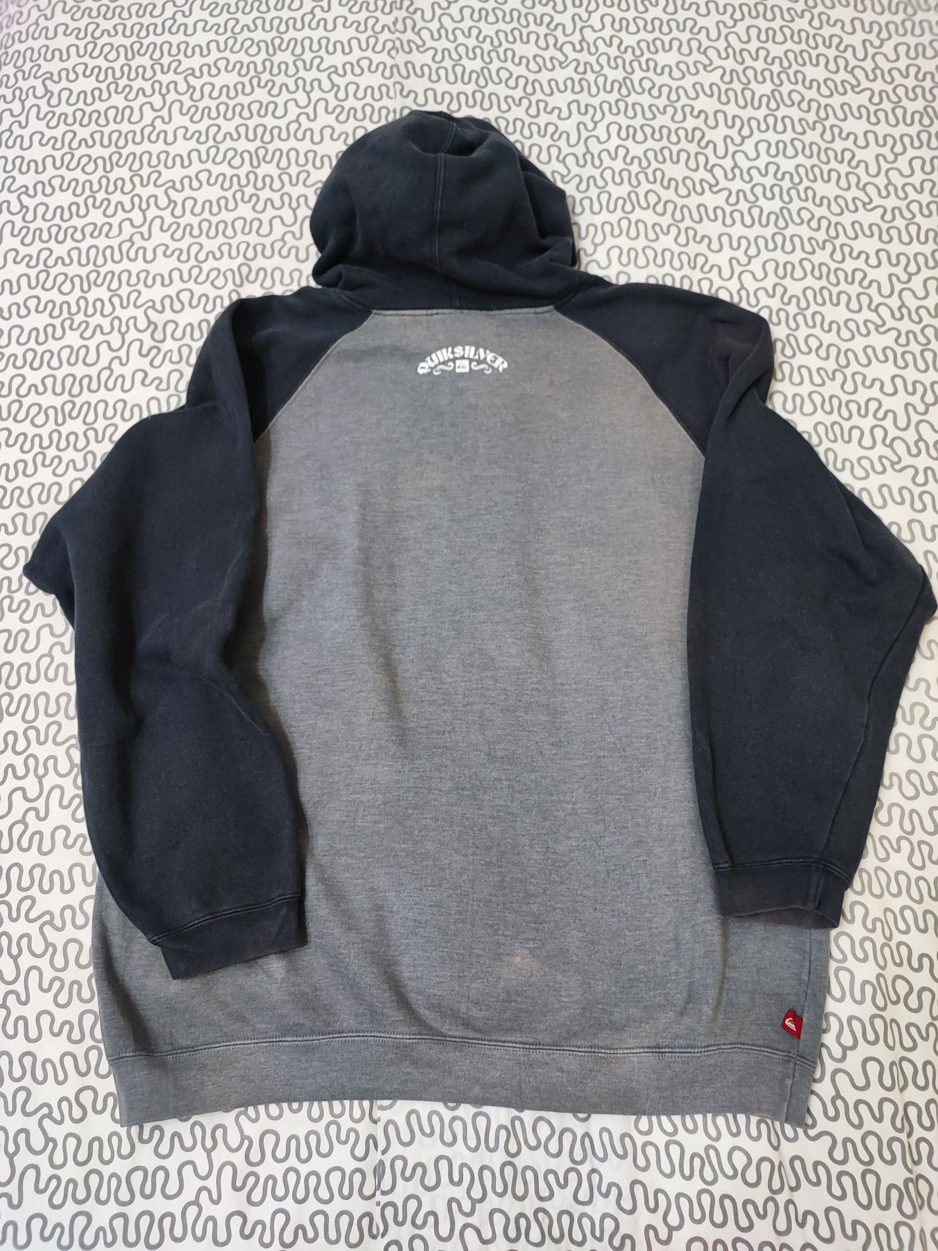 Quiksilver × Vintage Vintage Y2K Quiksilver Skate Sunfaded Baggy Boxy Hoodie Size US L / EU 52-54 / 3 - 8 Thumbnail
