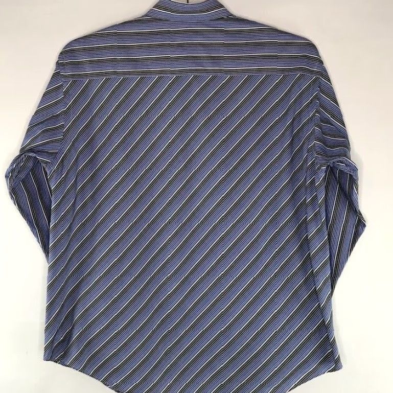 Ted Baker Ted Baker London Mens Dress Shirt Striped Long Sleeve Size 17 Blue Multicolor 34/35 - 34/35 Stripe Blue Multicolor Shirt Mens Regular XS-xxl Size 46R - 7 Thumbnail
