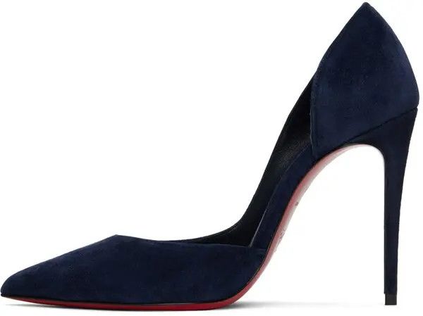 Christian Louboutin o1s1wg110924 Iriza Vel Pumps in Navy Size US 6 / IT 36 - 3 Thumbnail