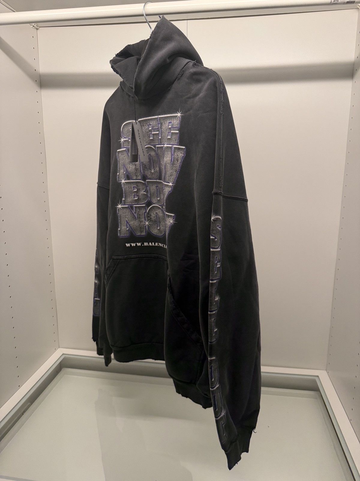 Balenciaga Balenciaga SNBN hoodie washed black Size US L / EU 52-54 / 3 - 1 Thumbnail