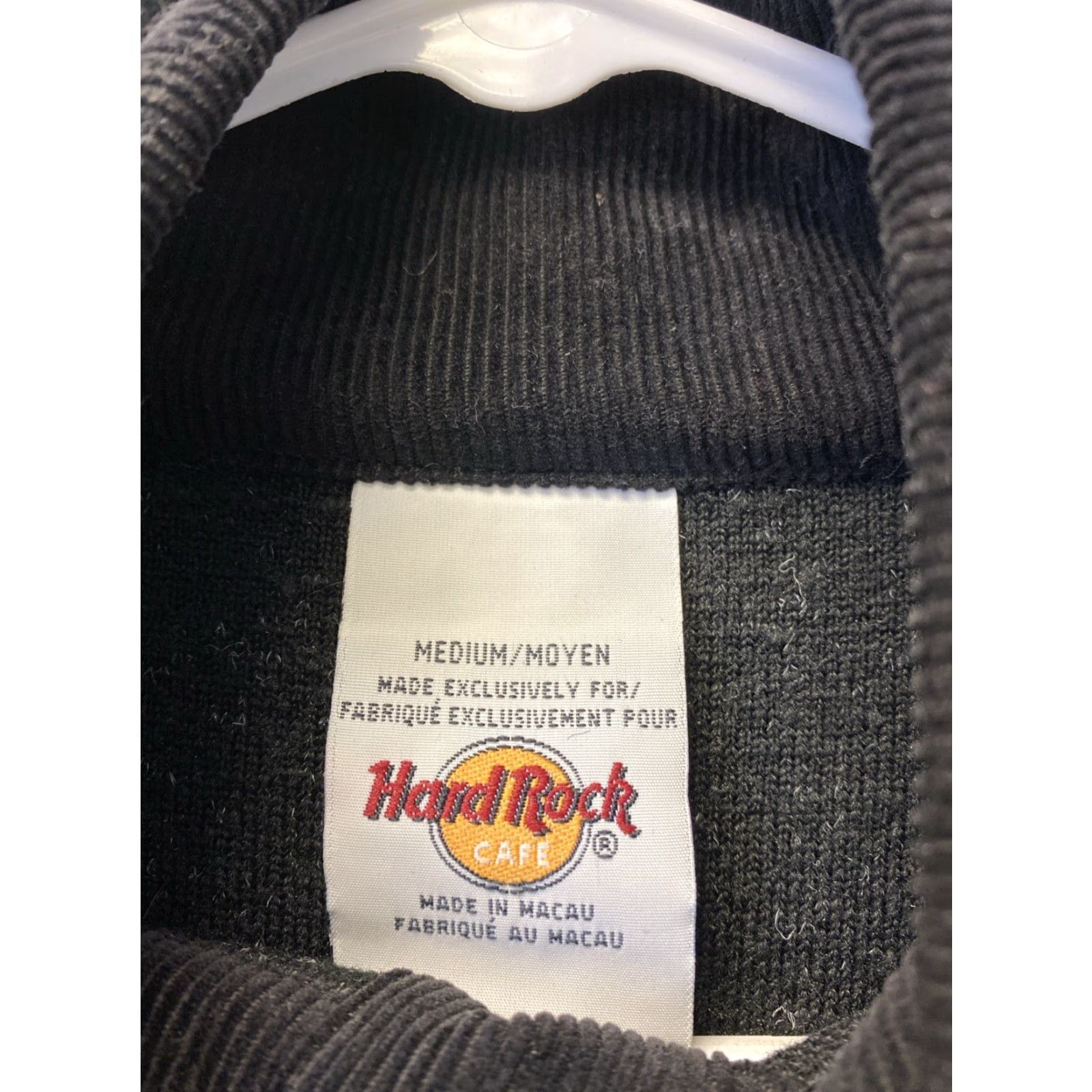 Hard Rock Cafe Hard Rock Cafe Hollywood Pullover Jacket M Black Gray Sherpa Fleece Snap 51-72 Size US M / EU 48-50 / 2 - 4 Thumbnail