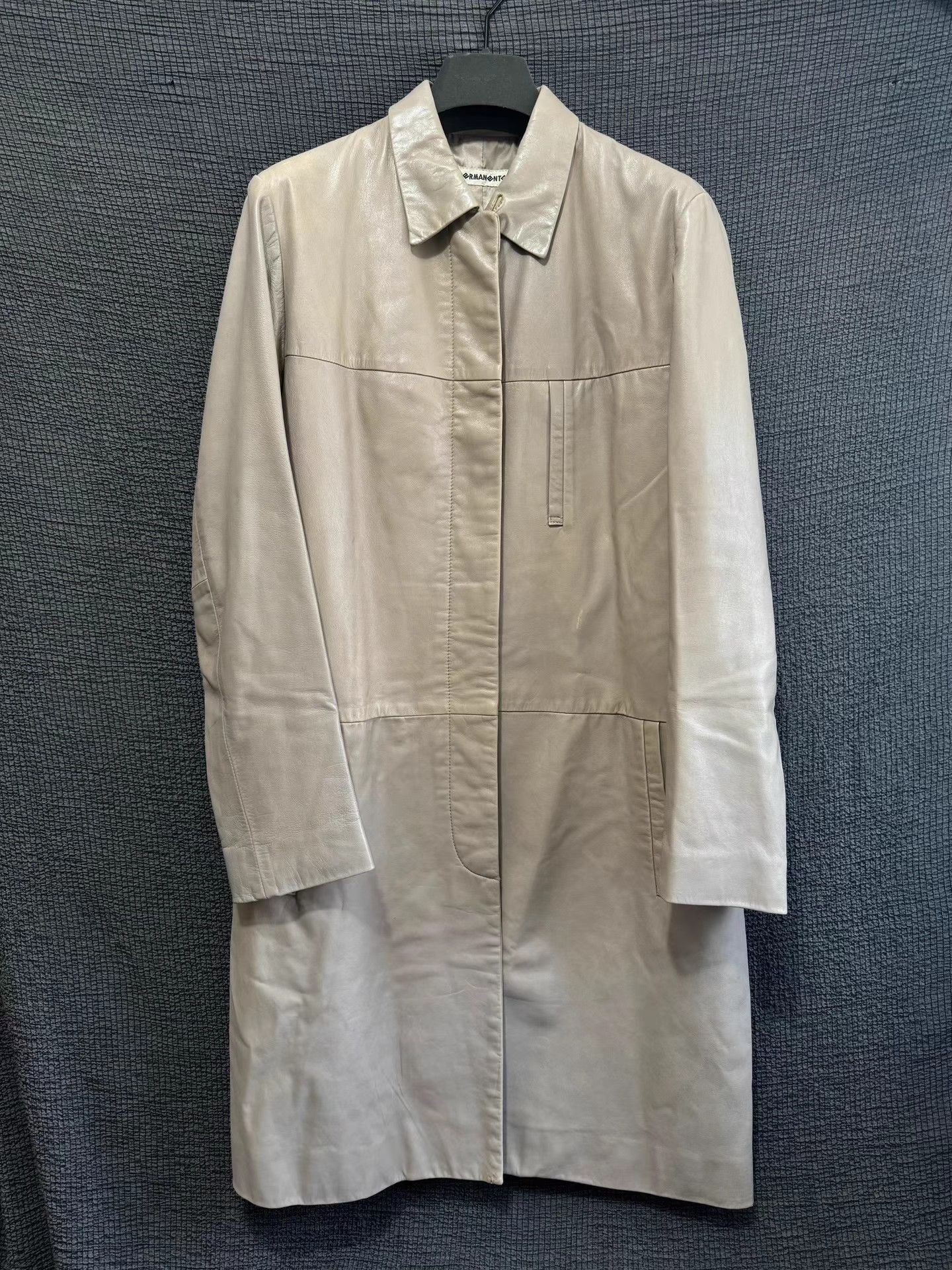 Issey Miyake Issey Miyake ultra-early rare Permanente line leather coat. Size US L / EU 52-54 / 3 - 3 Thumbnail