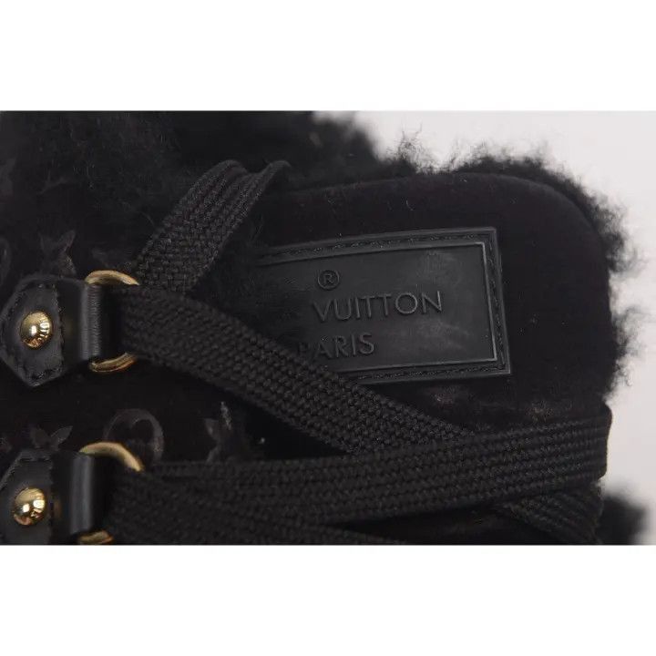 Louis Vuitton Louis Vuitton Black Suede High-Top Sneakers -2508 Size US 6.5 / EU 39-40 - 4 Thumbnail