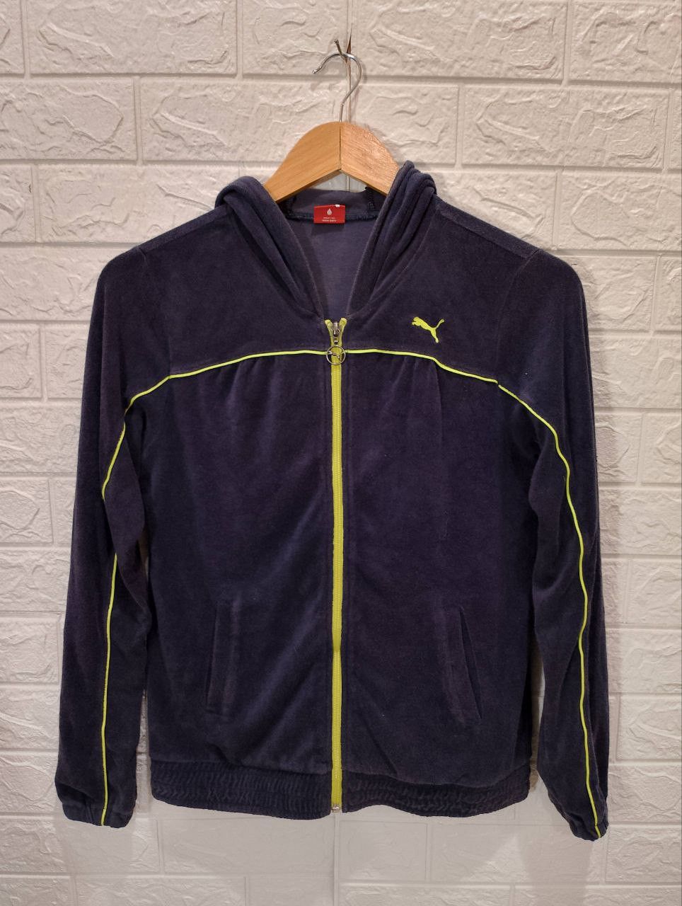 Puma PUMA Dark Blue Lined Zipper Hoodie Size M / US 6-8 / IT 42-44 - 2 Thumbnail