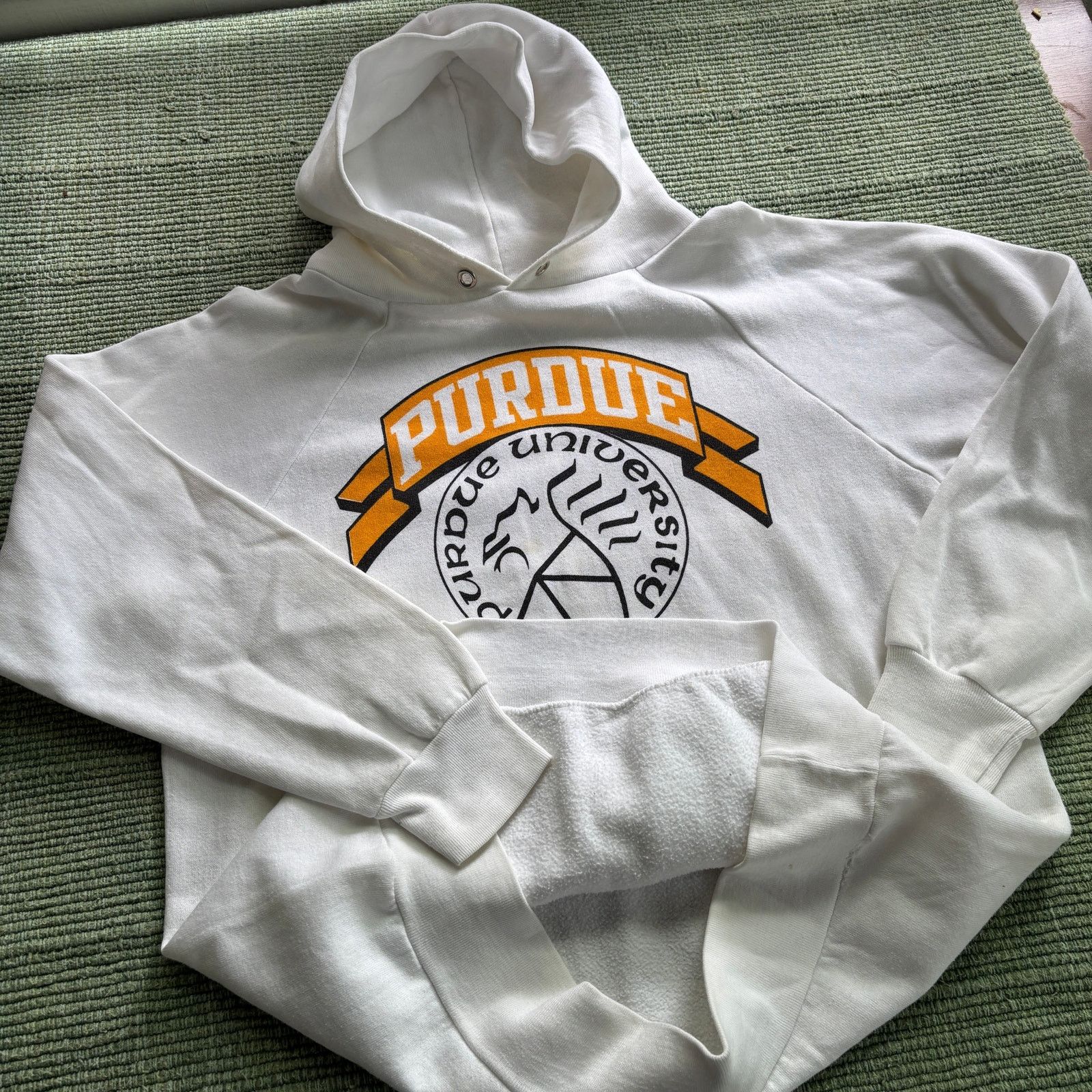 Champion Vintage 80s Champion Purdue College Hoodie Sz L/XL Size US L / EU 52-54 / 3 - 7 Thumbnail
