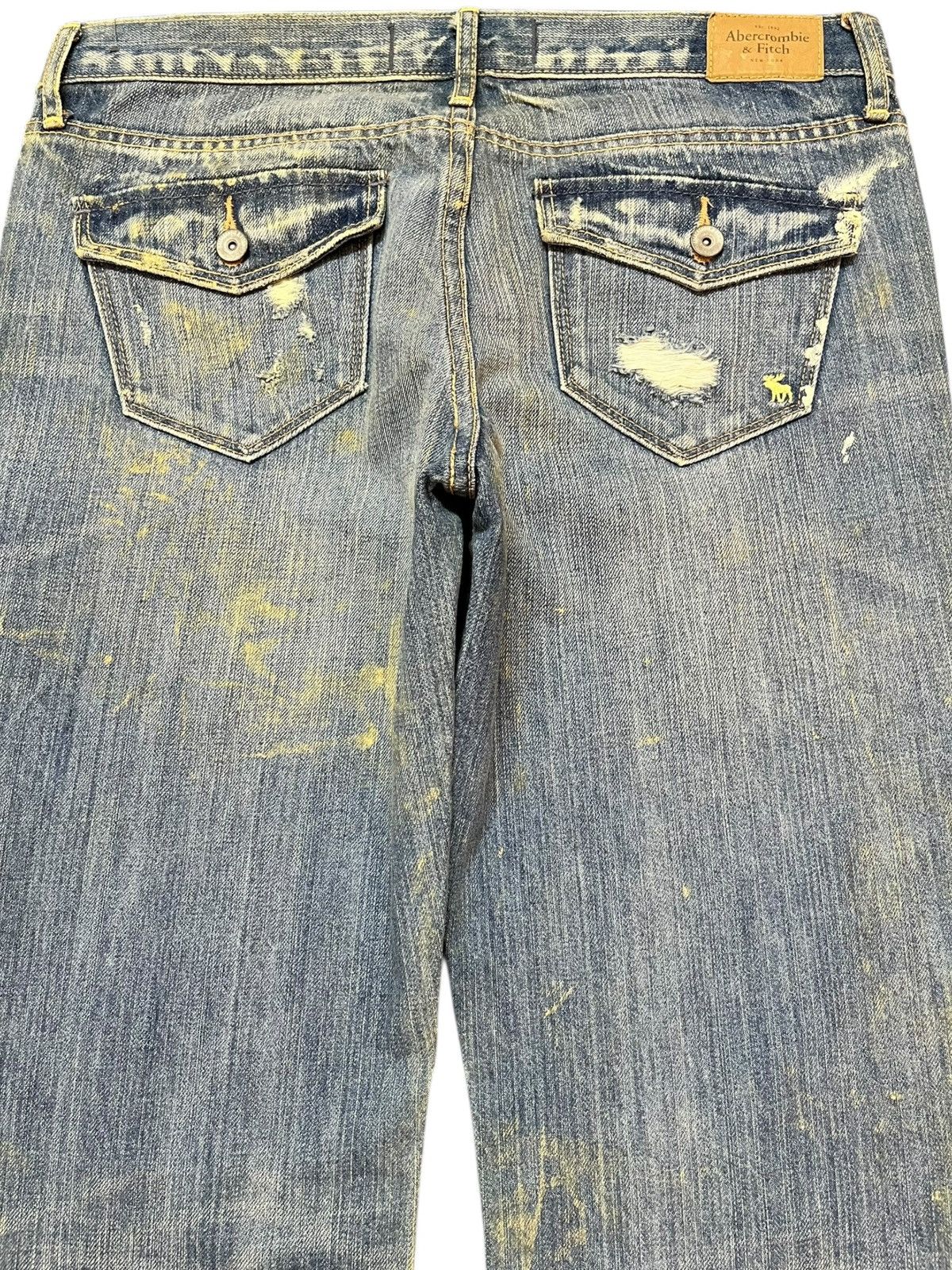 Abercrombie & Fitch VintageAbercrombie&Fitch Flare Mudwash Distressed Denim Size US 30 / EU 46 - 7 Thumbnail