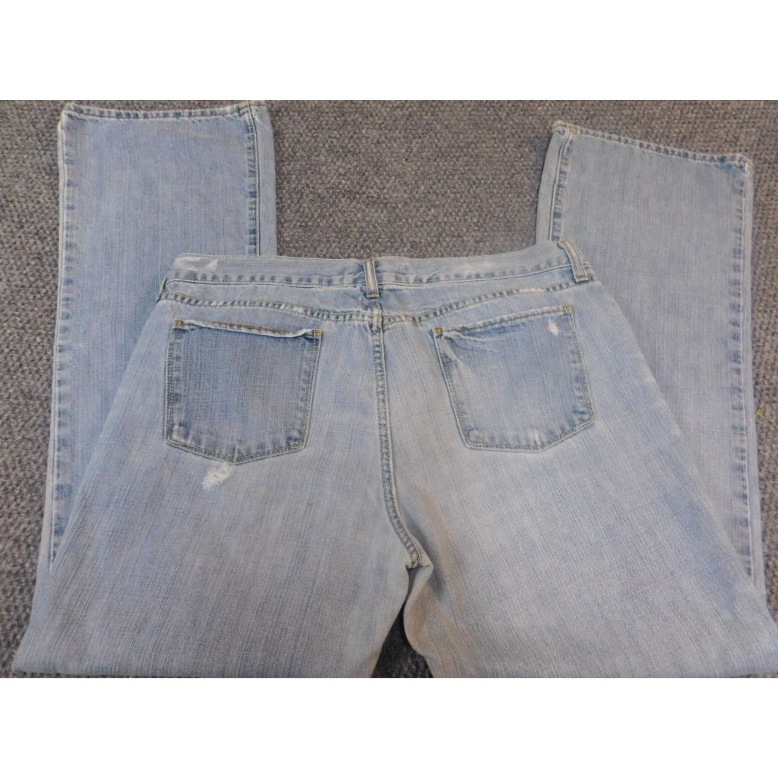 Old Navy Old Navy Womens Jeans 14 bootcut Blue Denim Distressed 30in Inseam Regular Rise 33in Waist Cotton Blend Polyester Jacket? Size 36" / US 14 / IT 50 - 6 Thumbnail