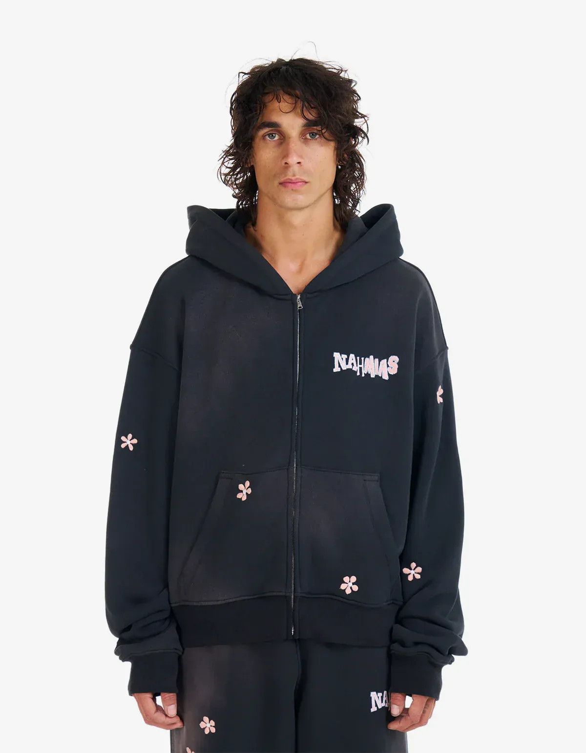 Nahmias Nahmias Black Flower Groms Zip Up Hoodie Size US XS / EU 42 / 0 - 1 Thumbnail