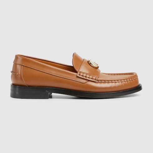 Gucci Double G Leather Loafers SIZE 36