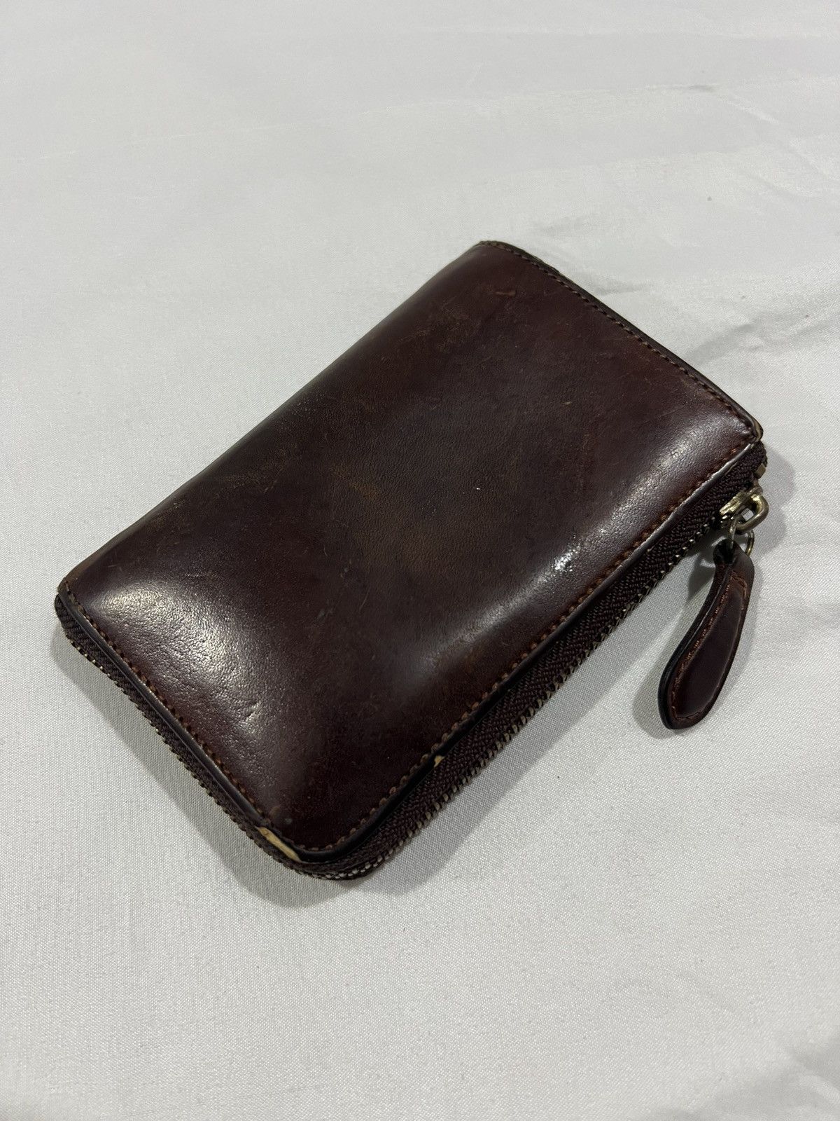 Redmoon Beams Genuine Leather Beautiful Patina Bi Fold Zipper Wallet Size ONE SIZE - 3 Thumbnail