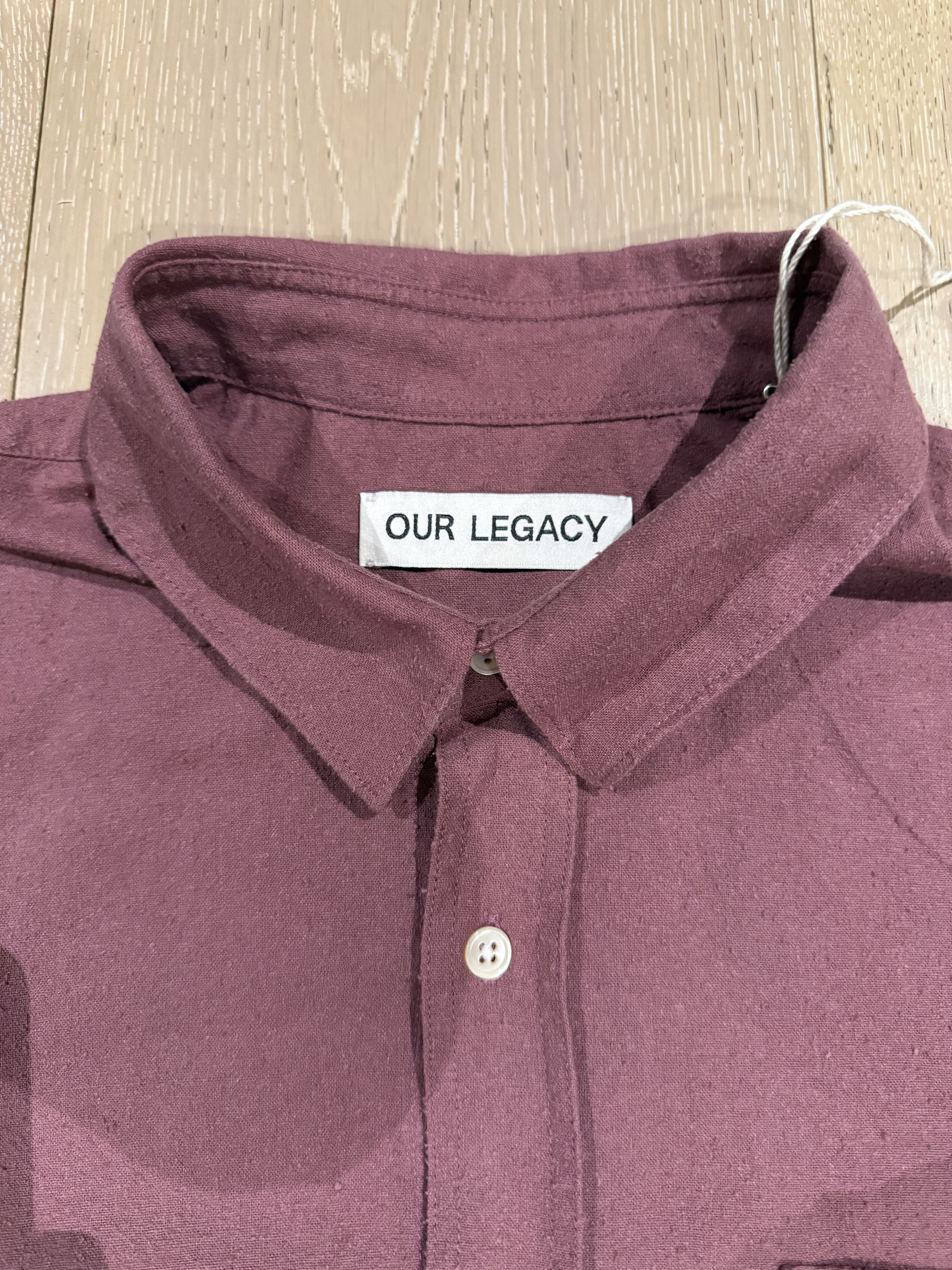 Our Legacy 💚 2022 Our Legacy Silk Noil Classic Shirt Hawthorn Size 50 Size US M / EU 48-50 / 2 - 9 Thumbnail
