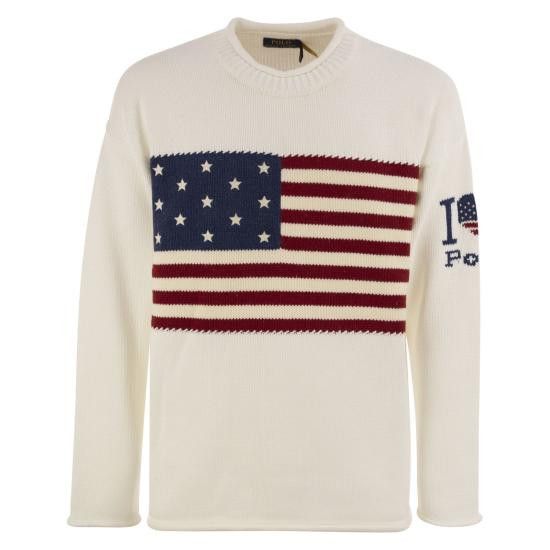 Polo Ralph Lauren POLO RALPH LAUREN Men Sweater 710962906 WHITE Size US S / EU 44-46 / 1 - 1 Thumbnail