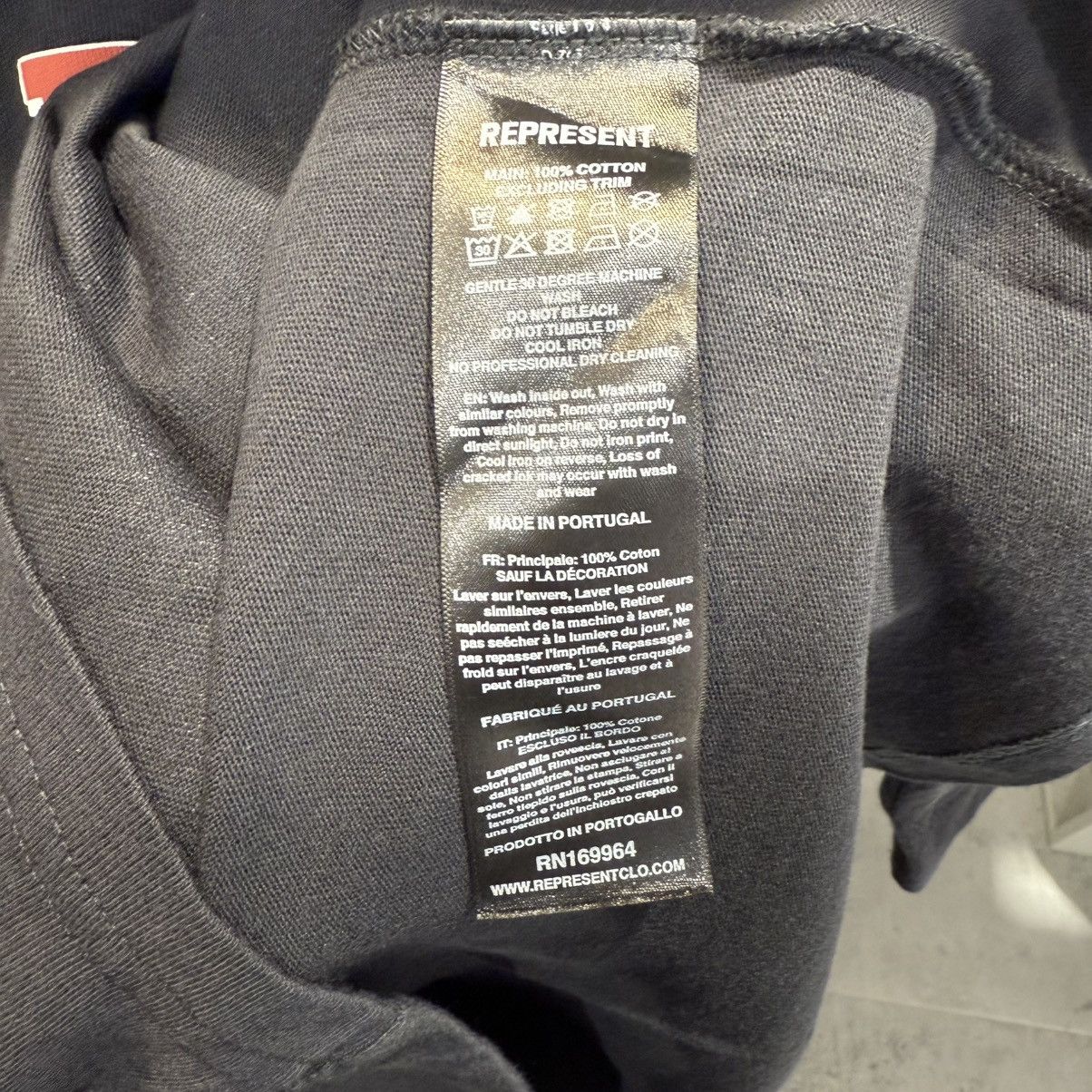 Represent Clo. Represent Double Distilled Tee Black Size US L / EU 52-54 / 3 - 5 Thumbnail