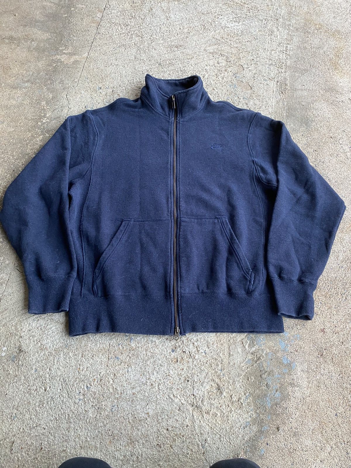 Nike × Vintage Vintage Y2K Nike Embroidered Swoosh Full Zip Sweatshirt Size US L / EU 52-54 / 3 - 6 Thumbnail