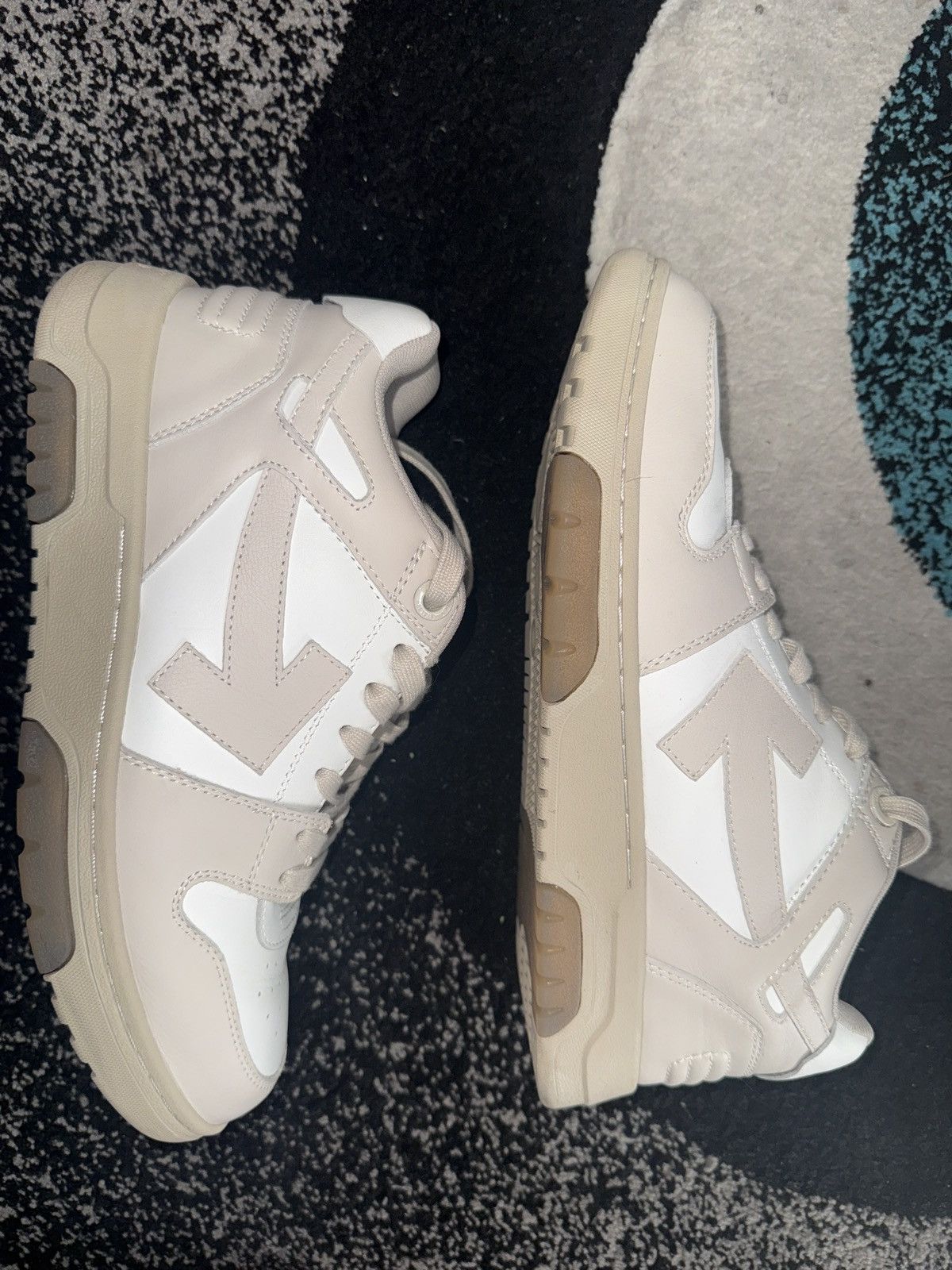 Off-White Off White Wmns Out Of Office Beige White Sneakers Size US 8 / EU 41 - 3 Thumbnail