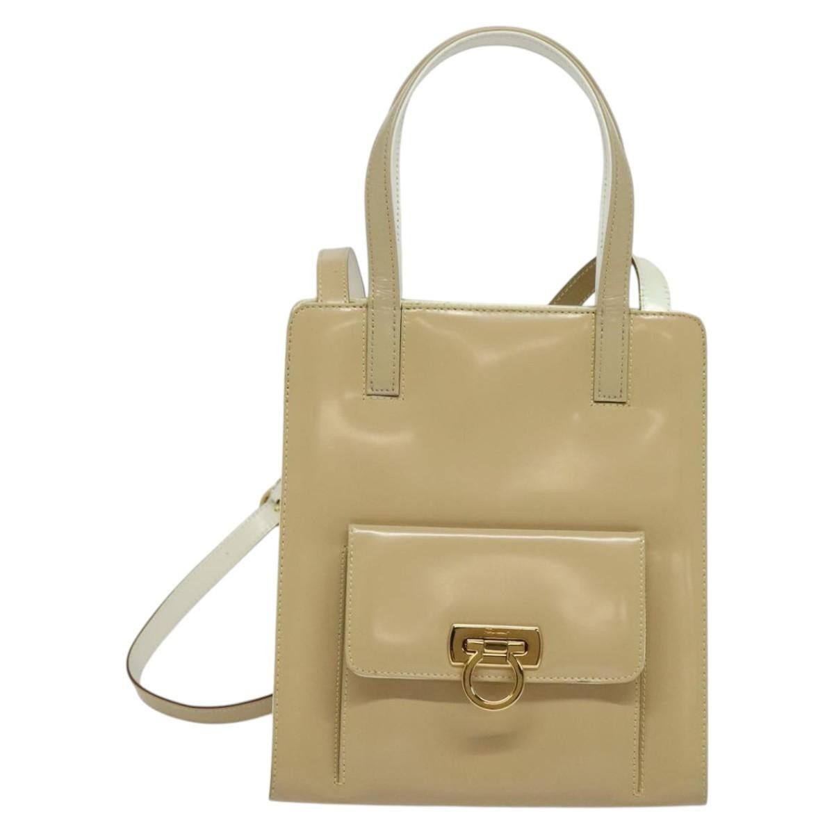 Salvatore Ferragamo Salvatore Ferragamo Gancini handbag Patent leather Size ONE SIZE - 1 Thumbnail