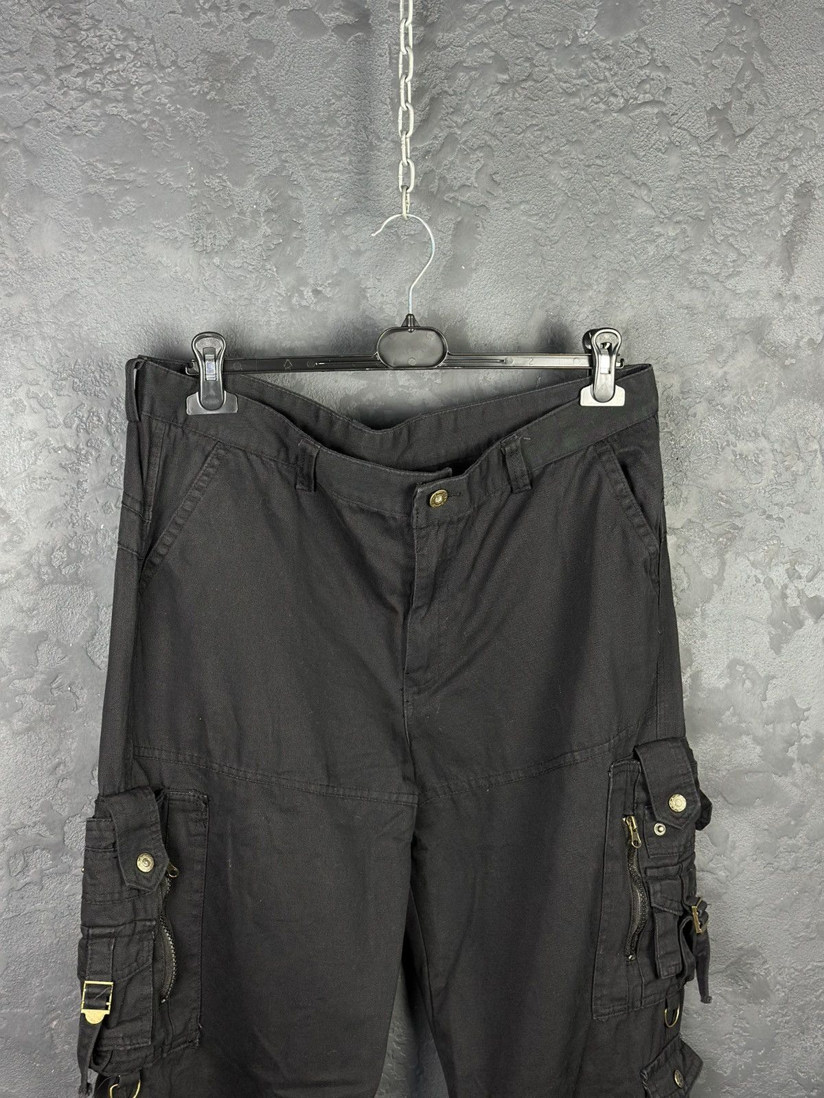 Japanese Brand Japanese Style Cargo Pants Multipocket Black Size US 38 / EU 54 - 2 Thumbnail