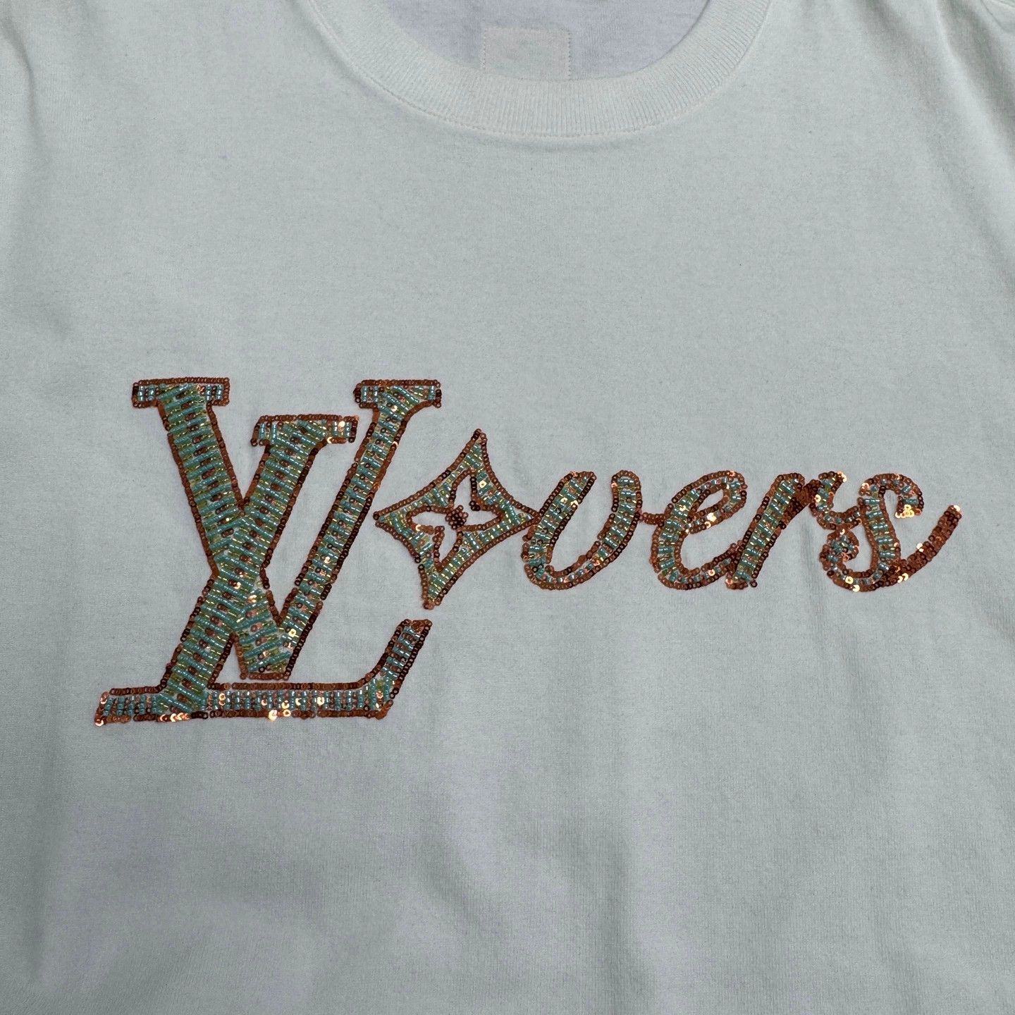 Louis Vuitton LV sequin beaded letter short sleeve S Size US S / EU 44-46 / 1 - 3 Thumbnail
