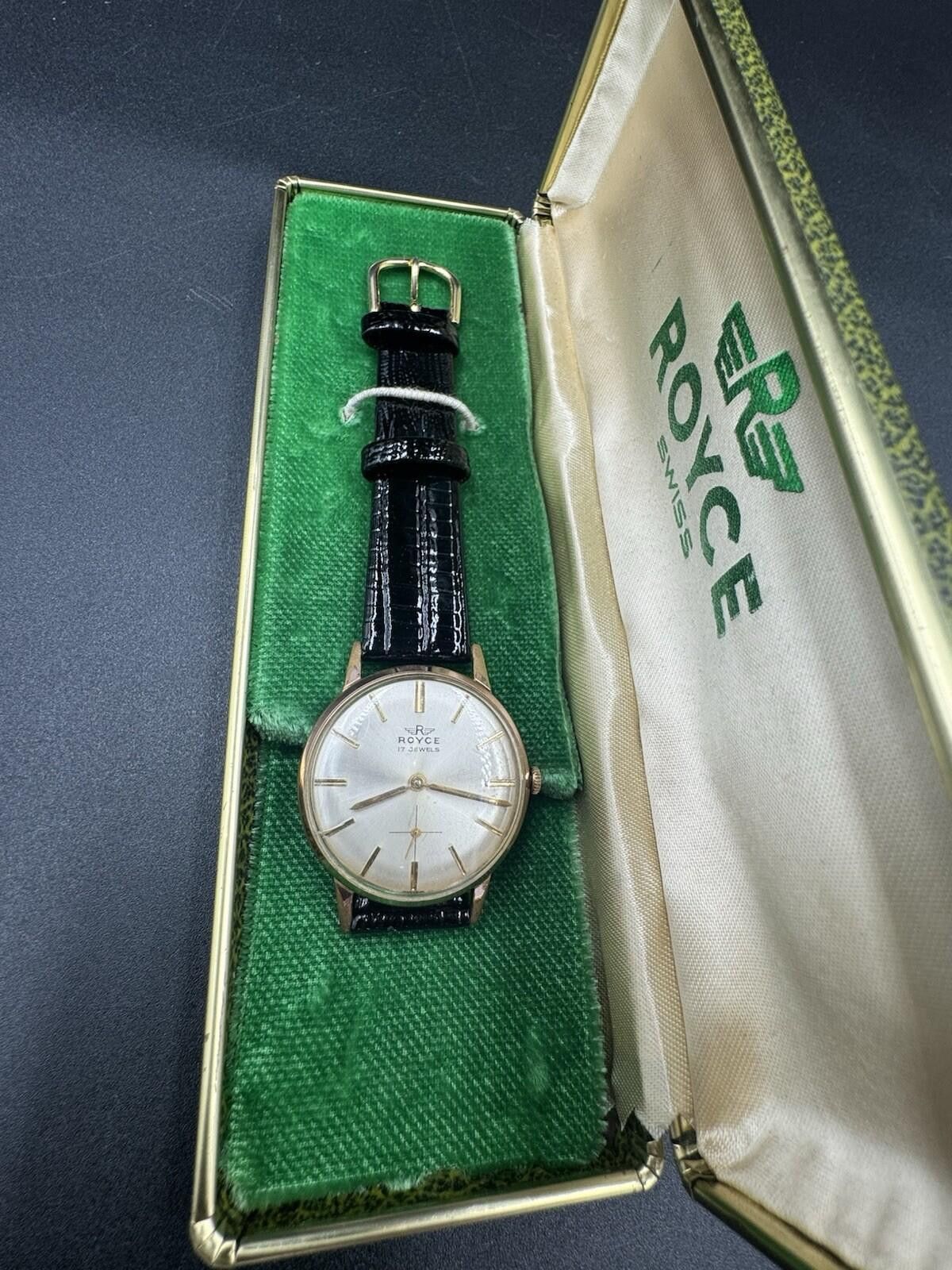 Other Vintage Royce 17 Jewels Automatic Watch Gold Case Swiss Made Size ONE SIZE - 8 Thumbnail