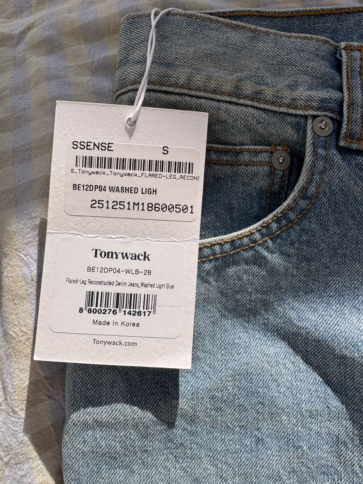 TONYWACK Blue Flared-Leg Reconstructed Jeans Size US 28 / EU 44 - 4 Thumbnail